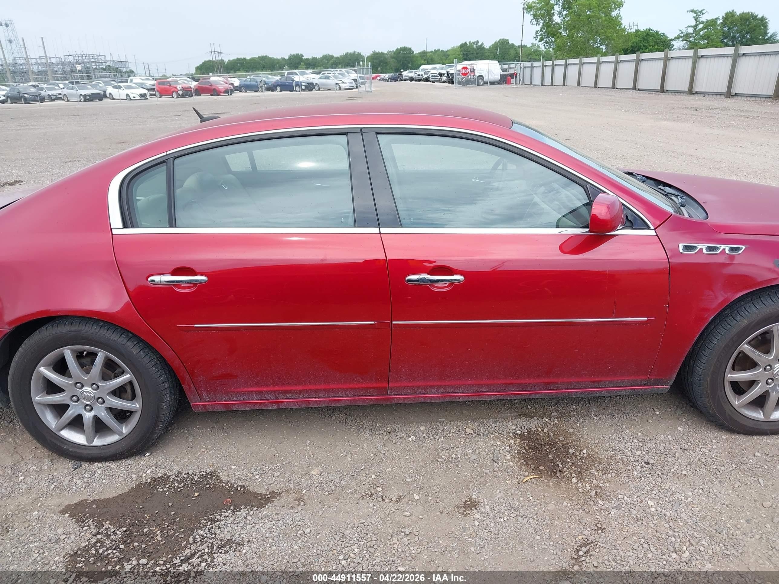 2008 Buick Lucerne Cxl Red vin: 1G4HD57258U142789