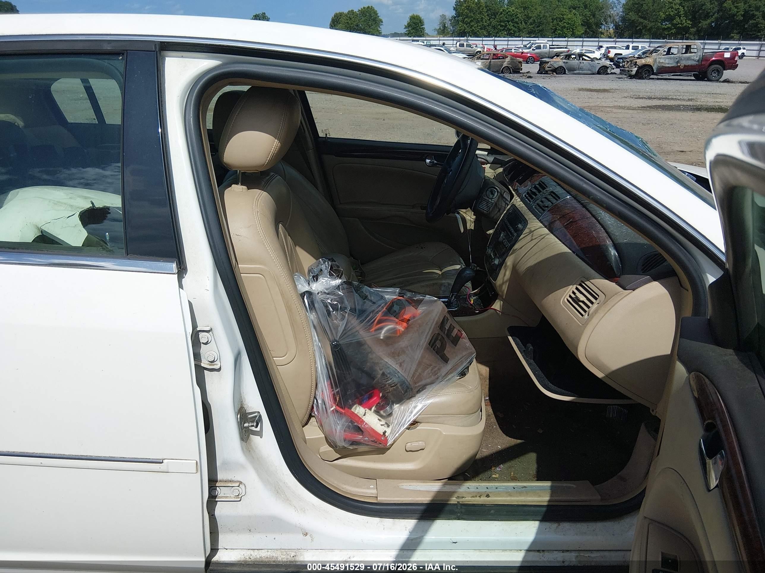 2008 Buick Lucerne Cxl White vin: 1G4HD57258U159513