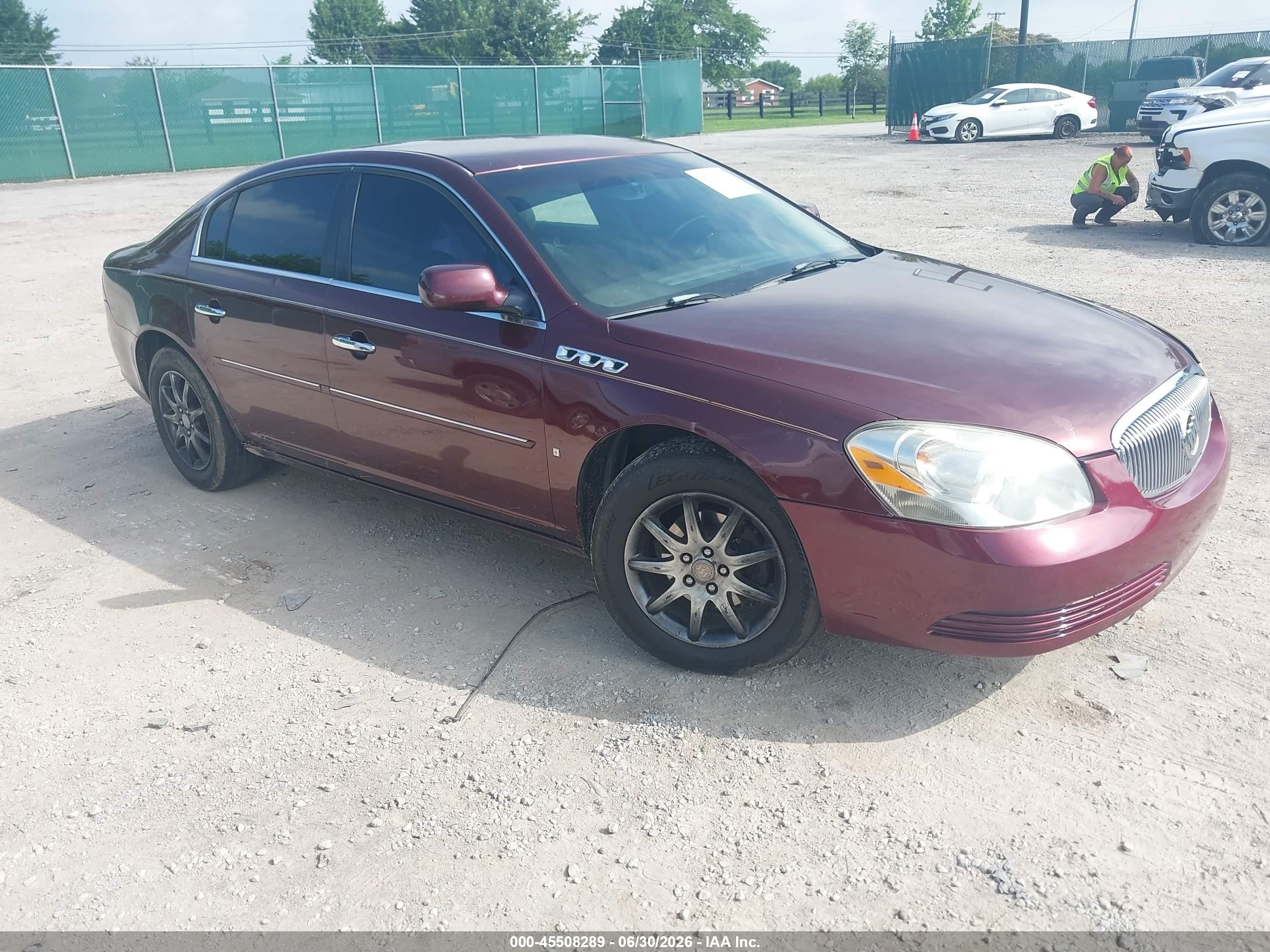 2007 Buick Lucerne Cxl Burgundy vin: 1G4HD57267U102719