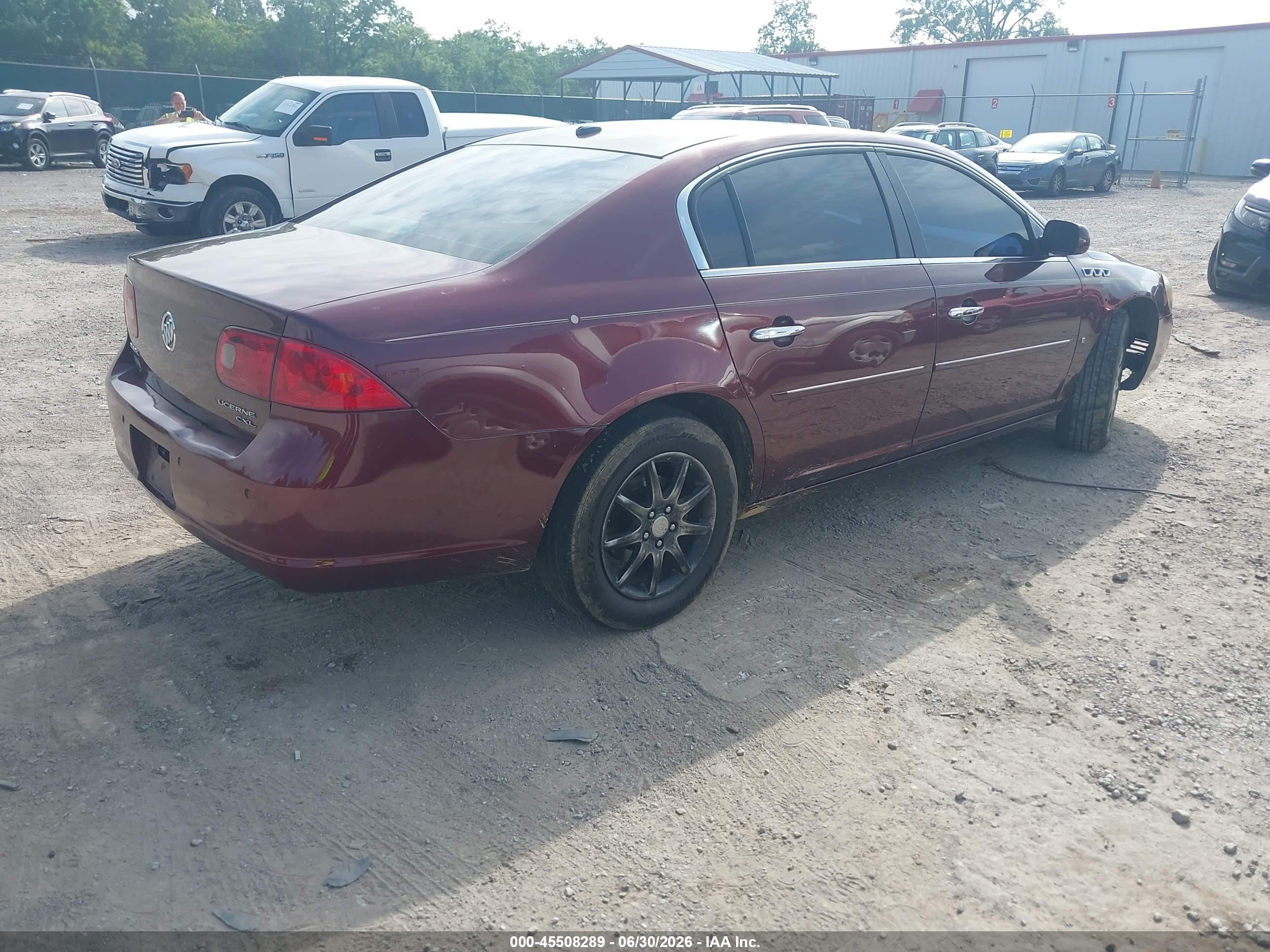 2007 Buick Lucerne Cxl Burgundy vin: 1G4HD57267U102719