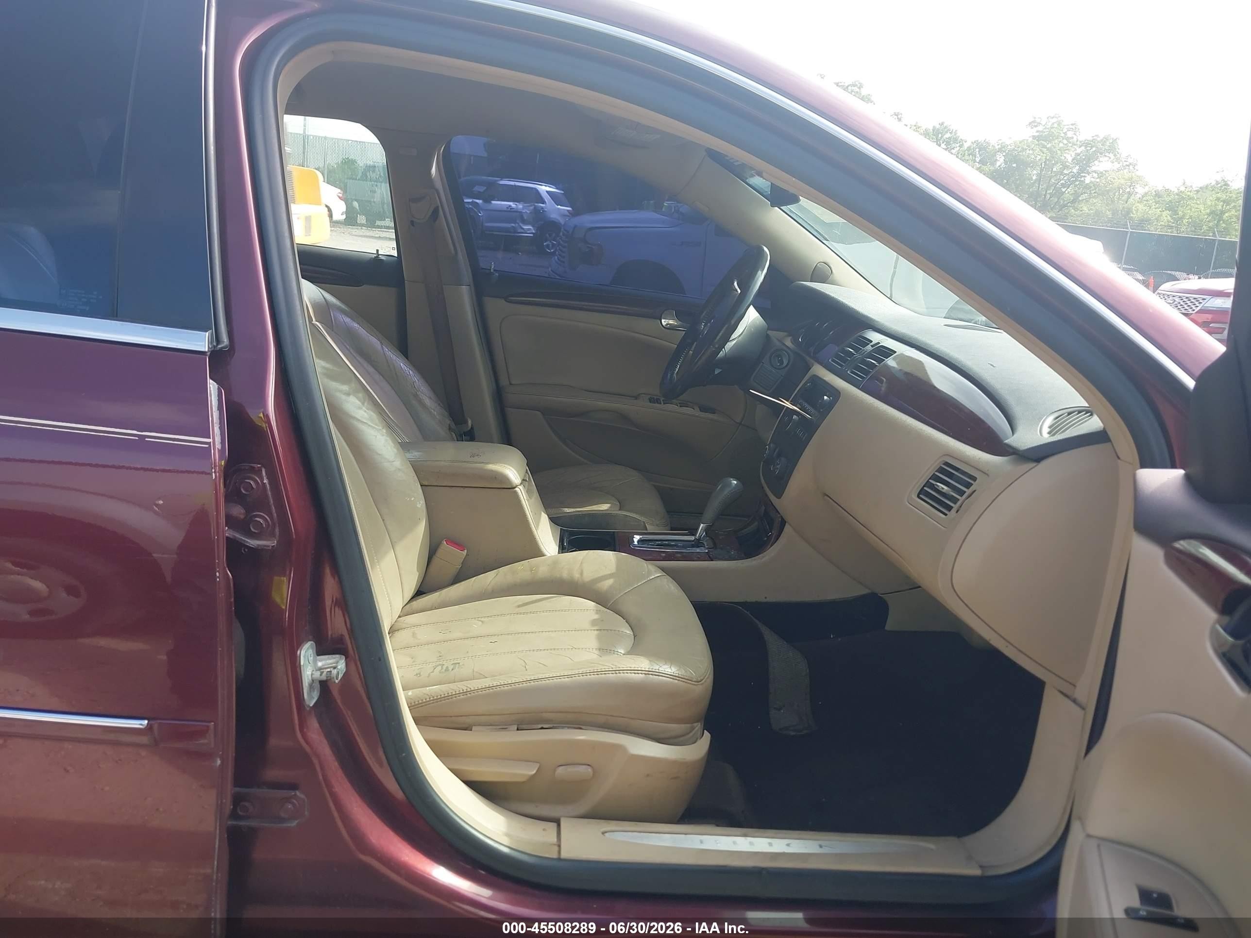 2007 Buick Lucerne Cxl Burgundy vin: 1G4HD57267U102719