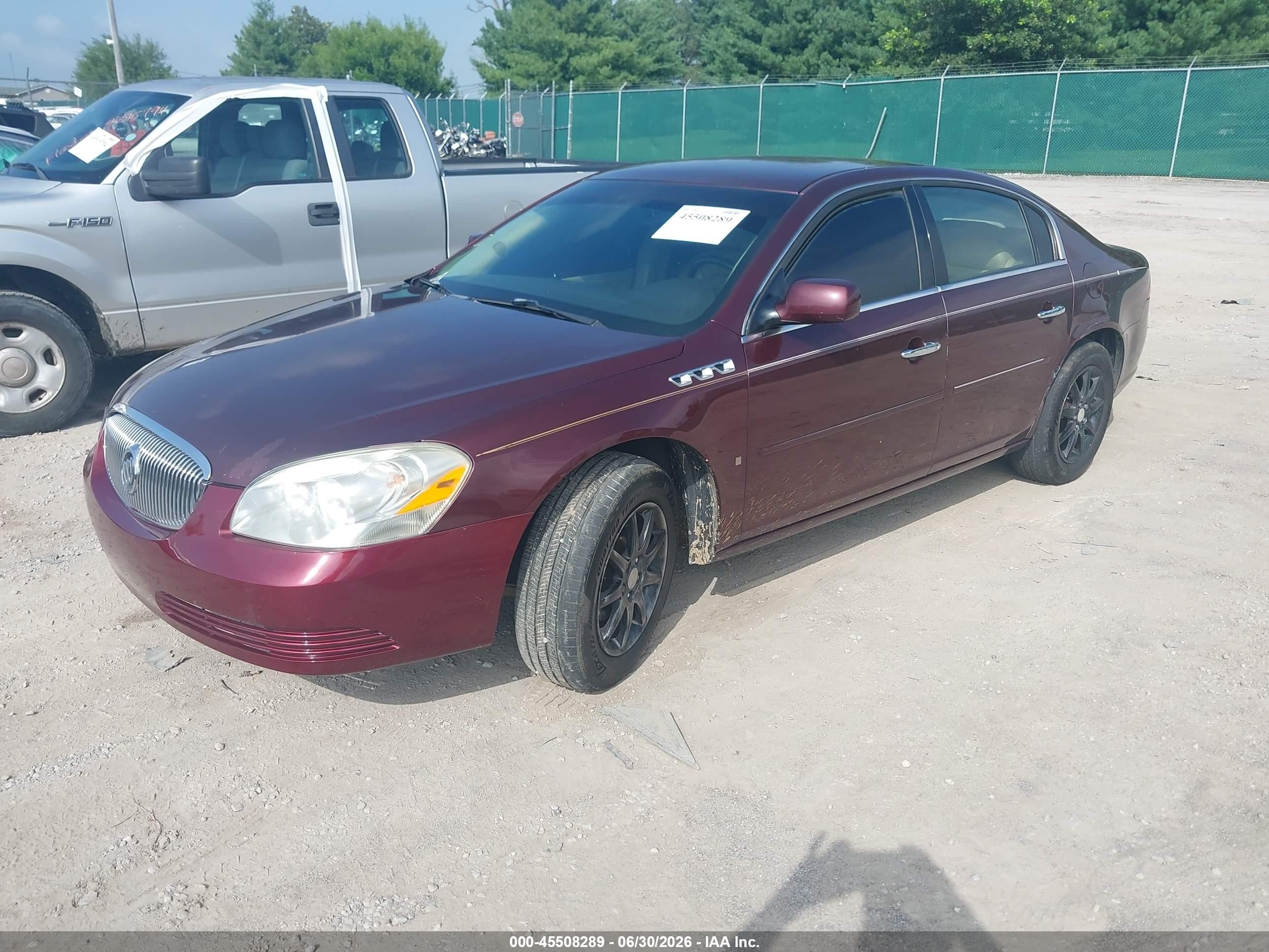2007 Buick Lucerne Cxl Burgundy vin: 1G4HD57267U102719