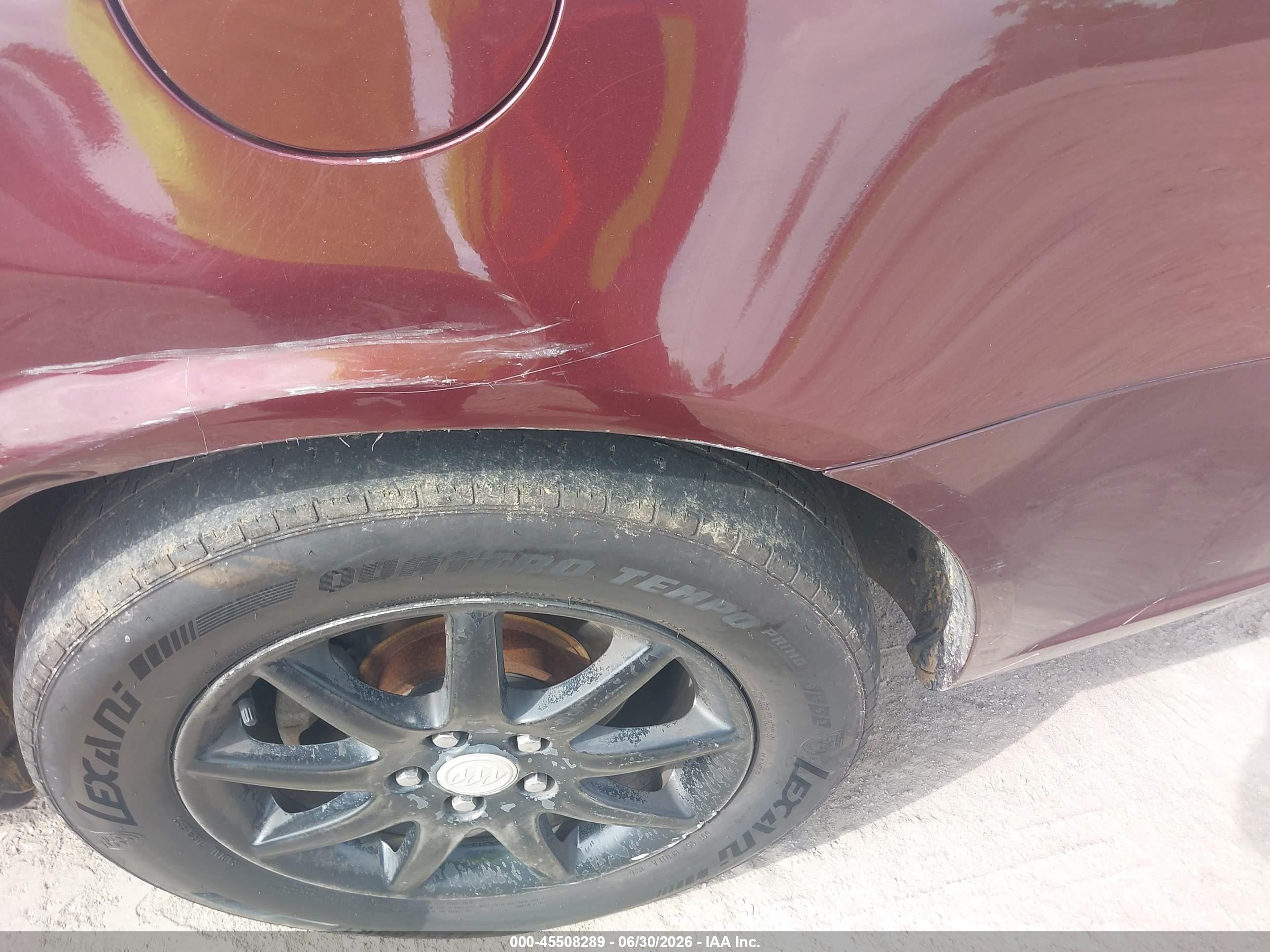 2007 Buick Lucerne Cxl Burgundy vin: 1G4HD57267U102719