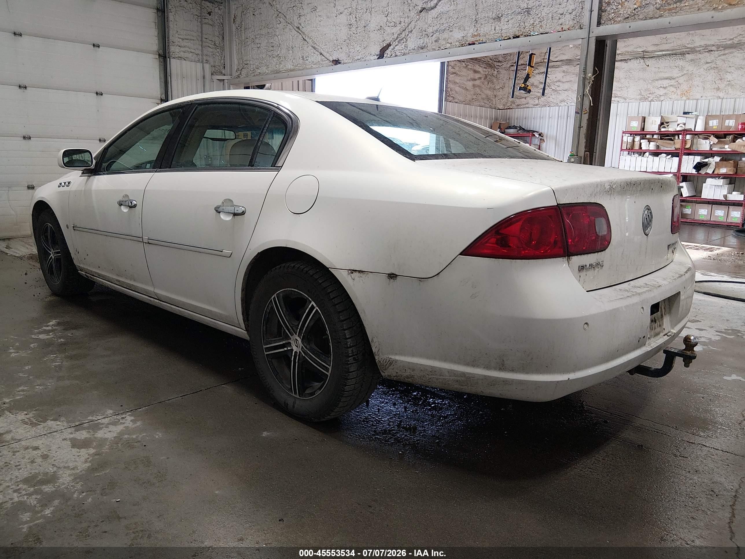2007 Buick Lucerne Cxl White vin: 1G4HD57267U124767