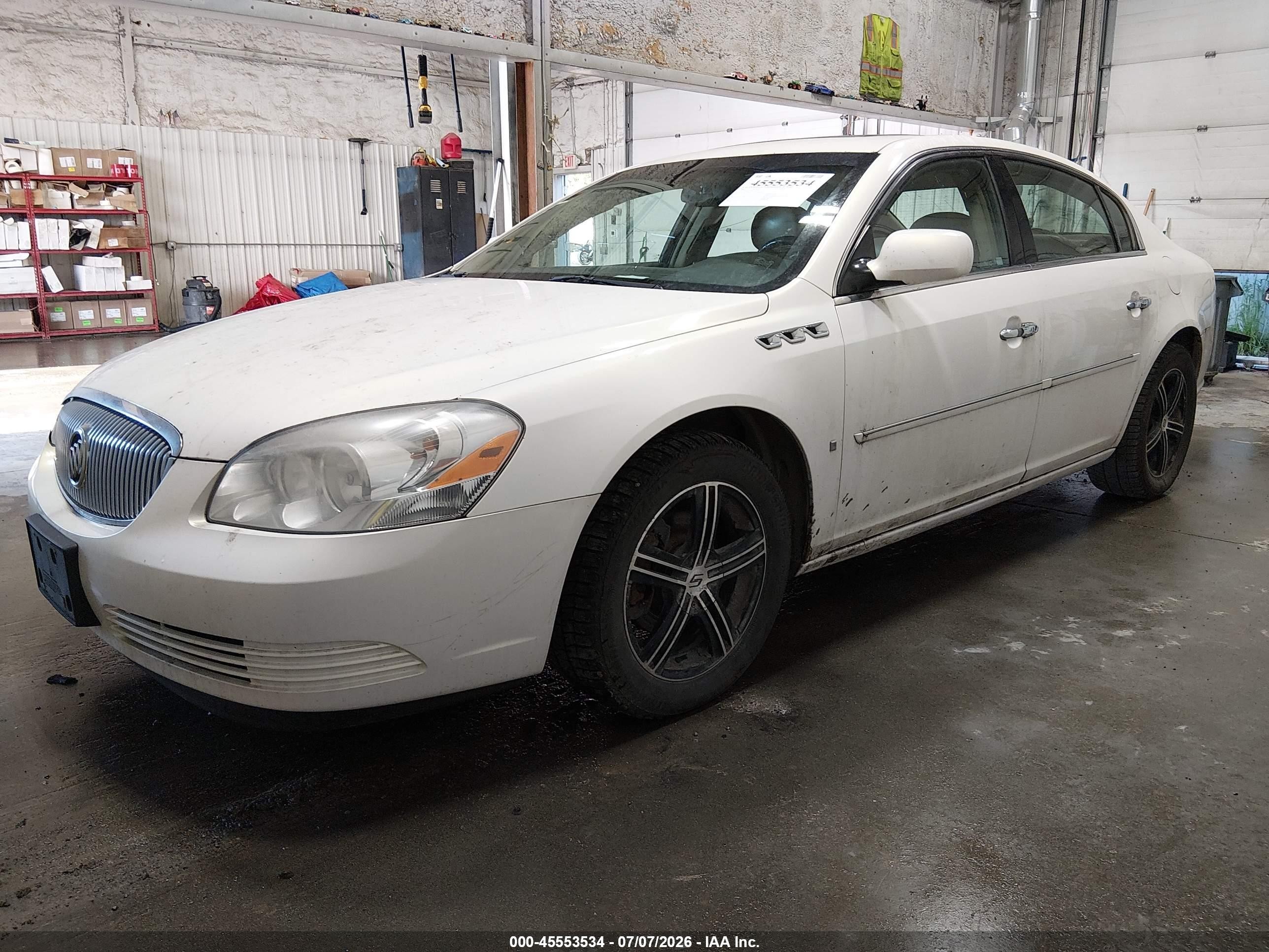 2007 Buick Lucerne Cxl White vin: 1G4HD57267U124767
