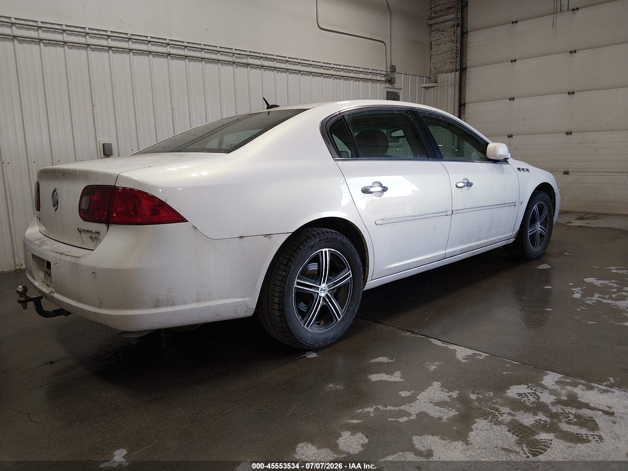2007 Buick Lucerne Cxl White vin: 1G4HD57267U124767