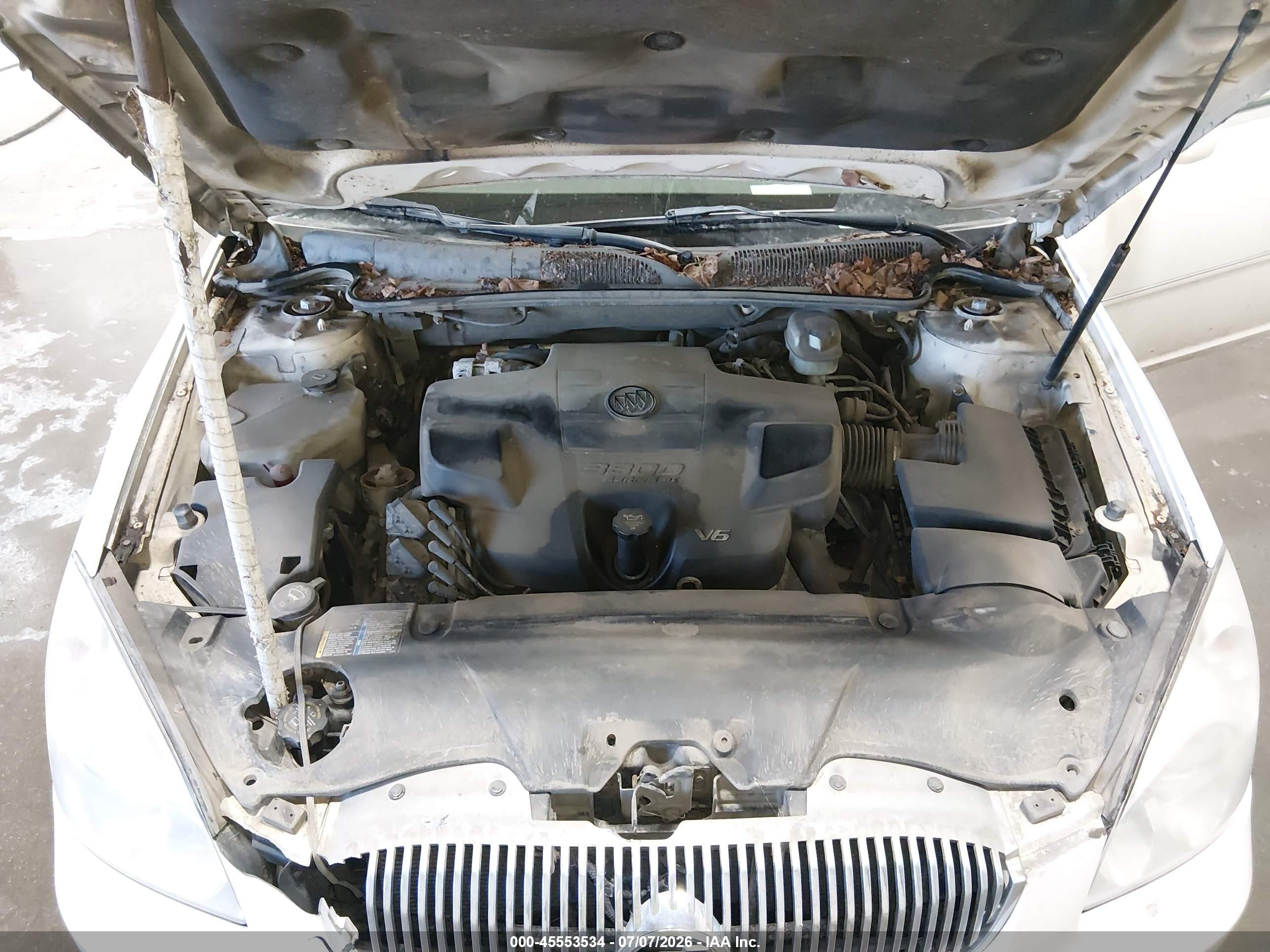 2007 Buick Lucerne Cxl White vin: 1G4HD57267U124767