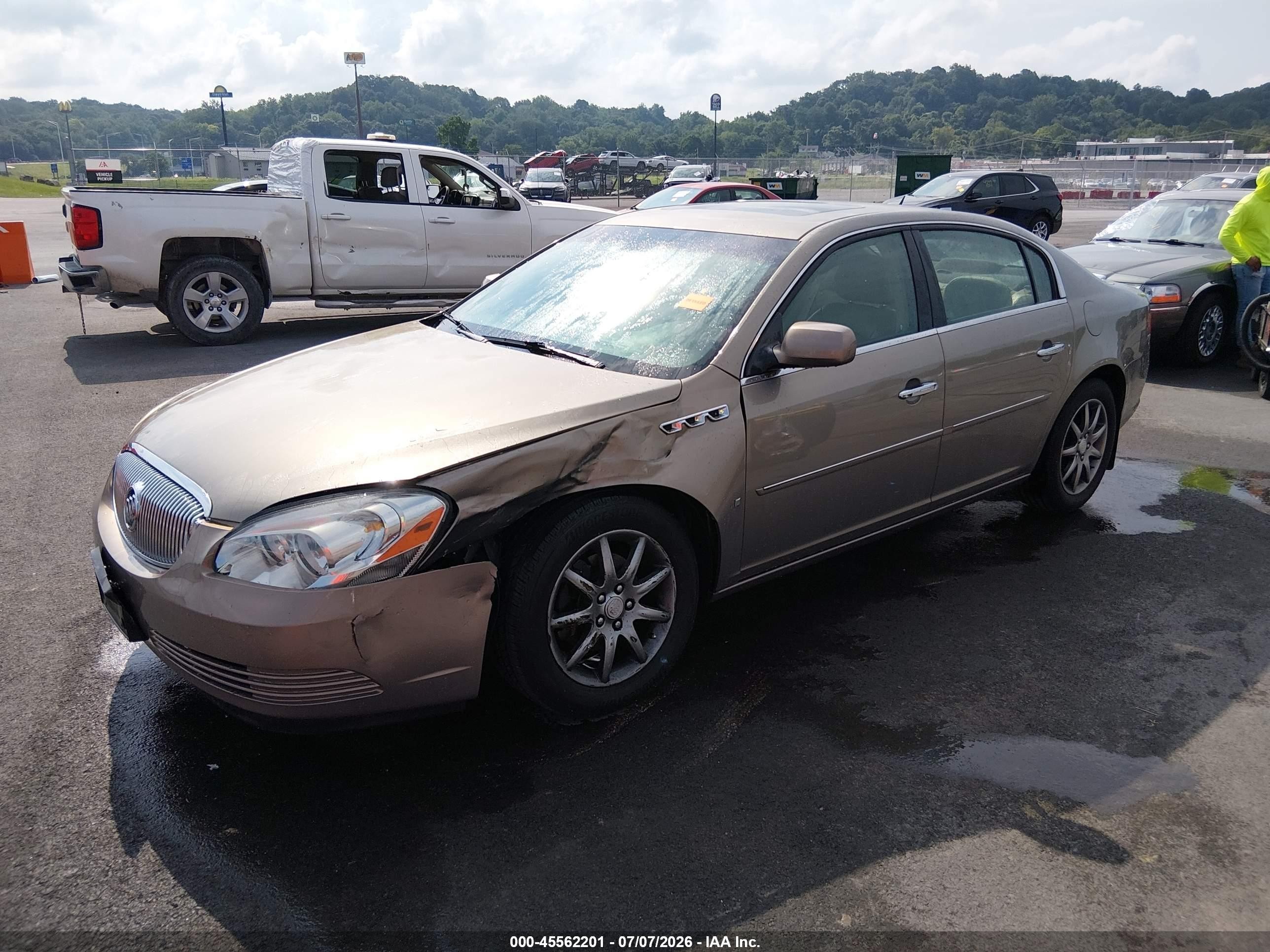 2007 Buick Lucerne Cxl Бежевый vin: 1G4HD57267U159728