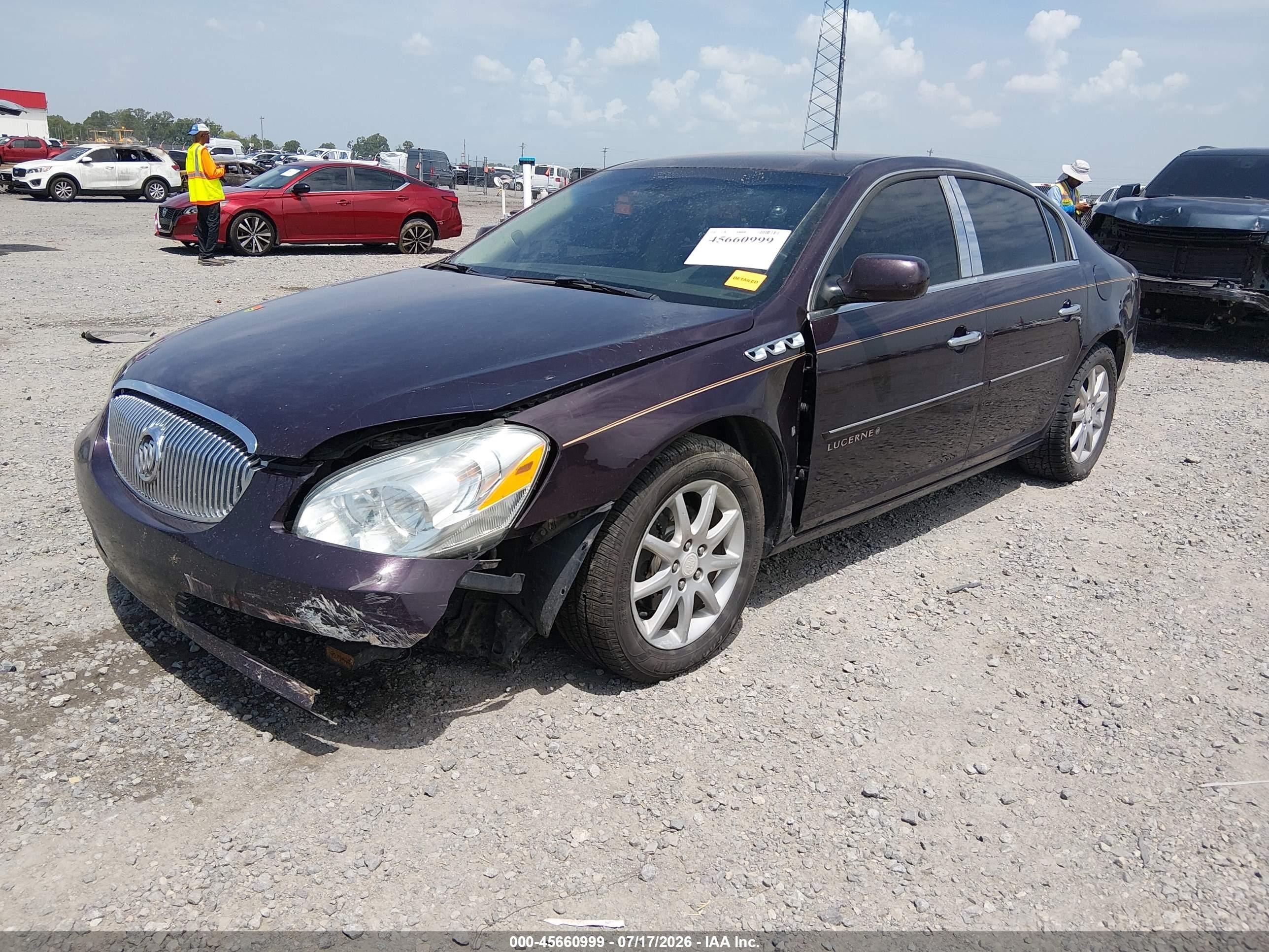 2008 Buick Lucerne Cxl Purple vin: 1G4HD57268U143739