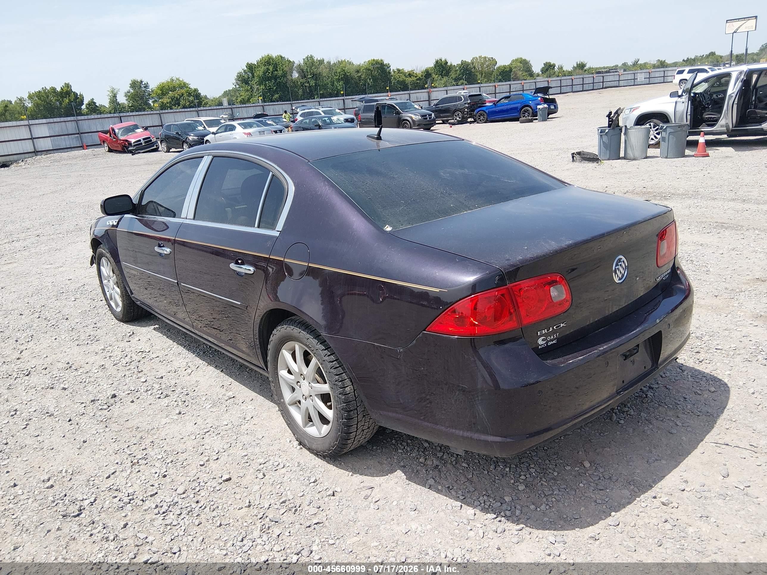2008 Buick Lucerne Cxl Purple vin: 1G4HD57268U143739