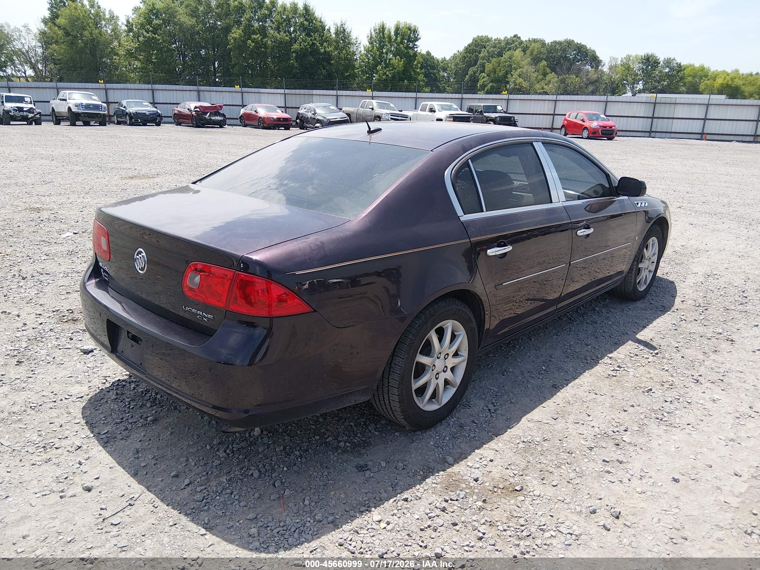 2008 Buick Lucerne Cxl Purple vin: 1G4HD57268U143739
