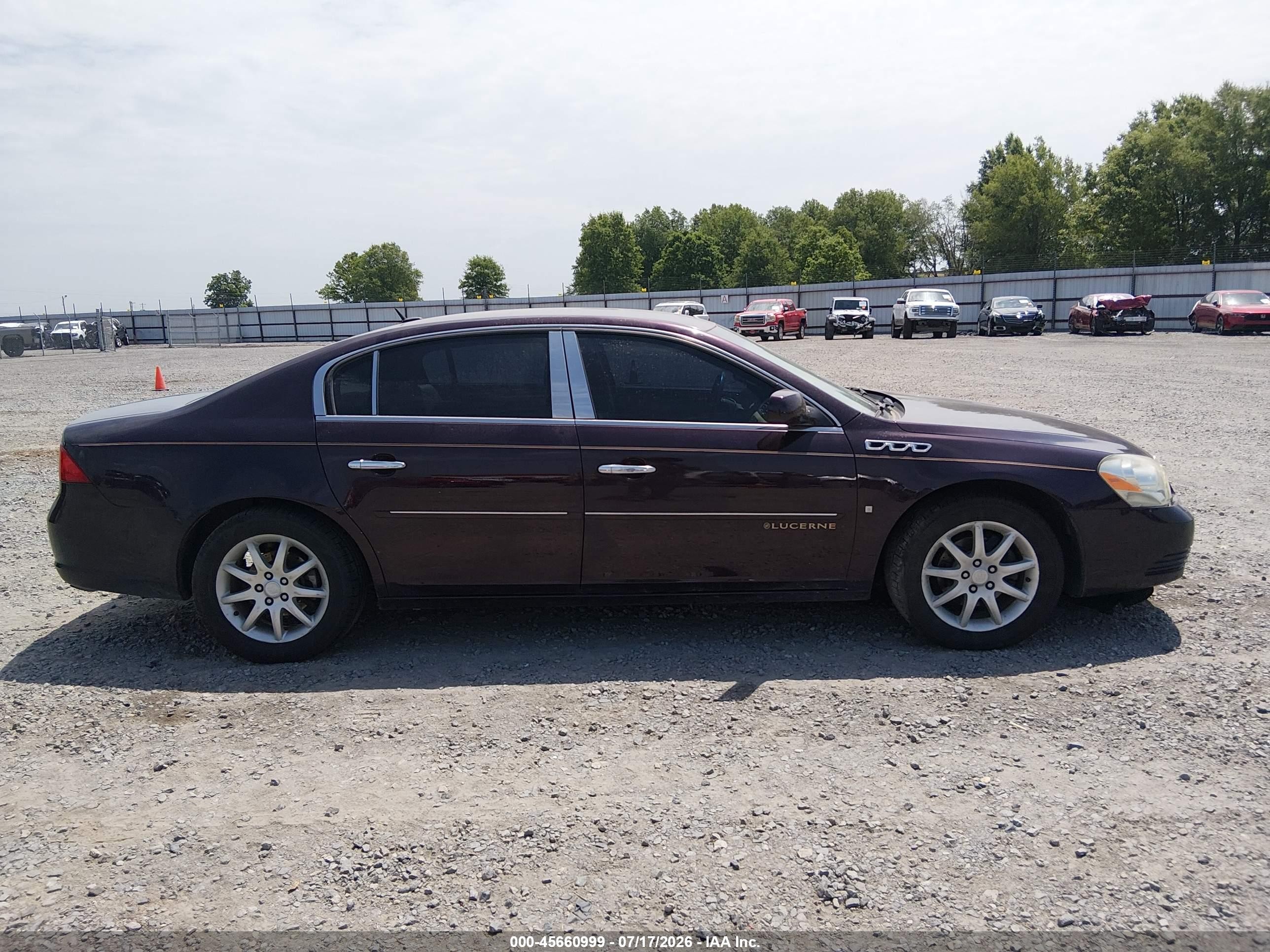 2008 Buick Lucerne Cxl Purple vin: 1G4HD57268U143739