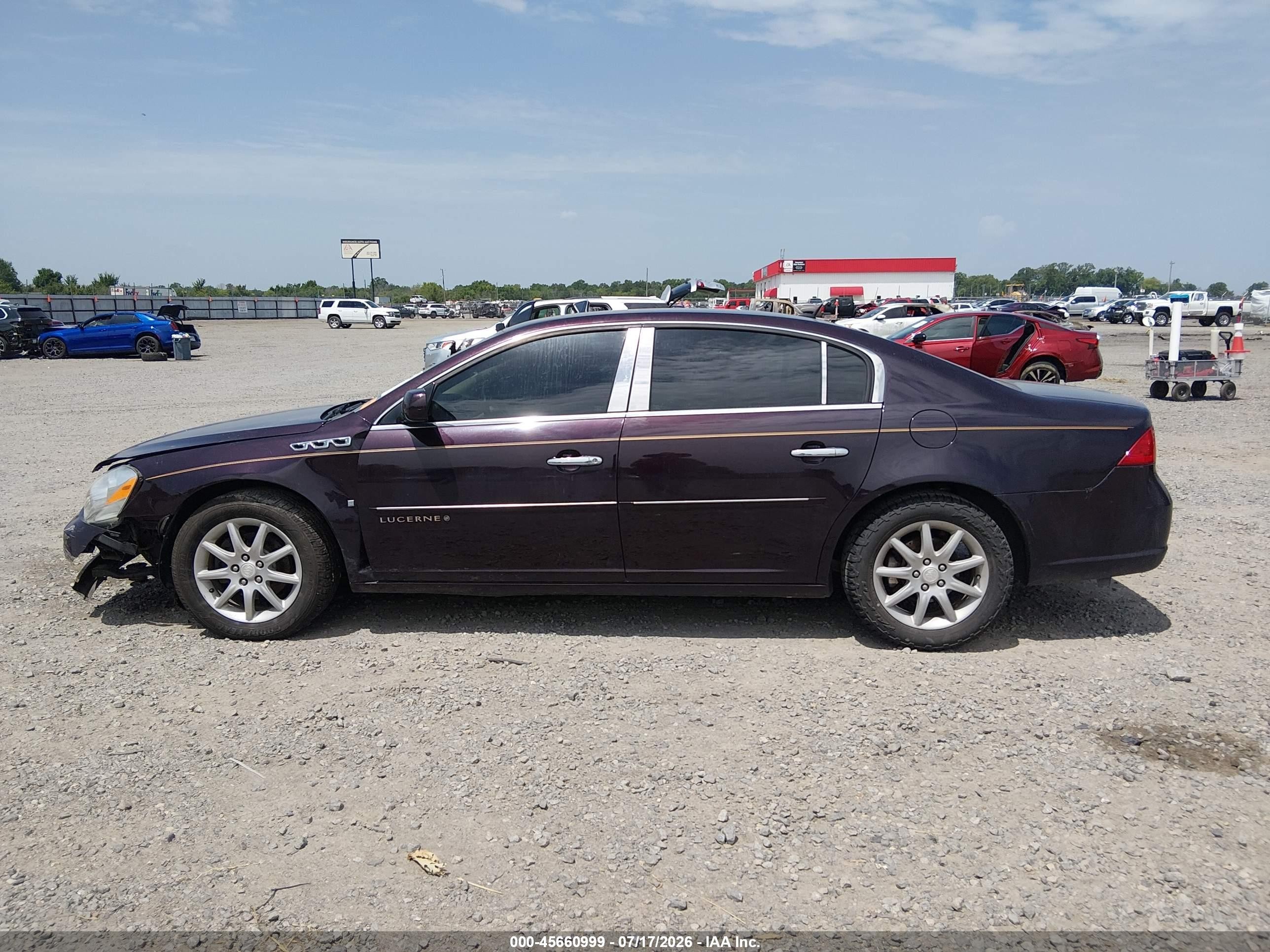 2008 Buick Lucerne Cxl Purple vin: 1G4HD57268U143739