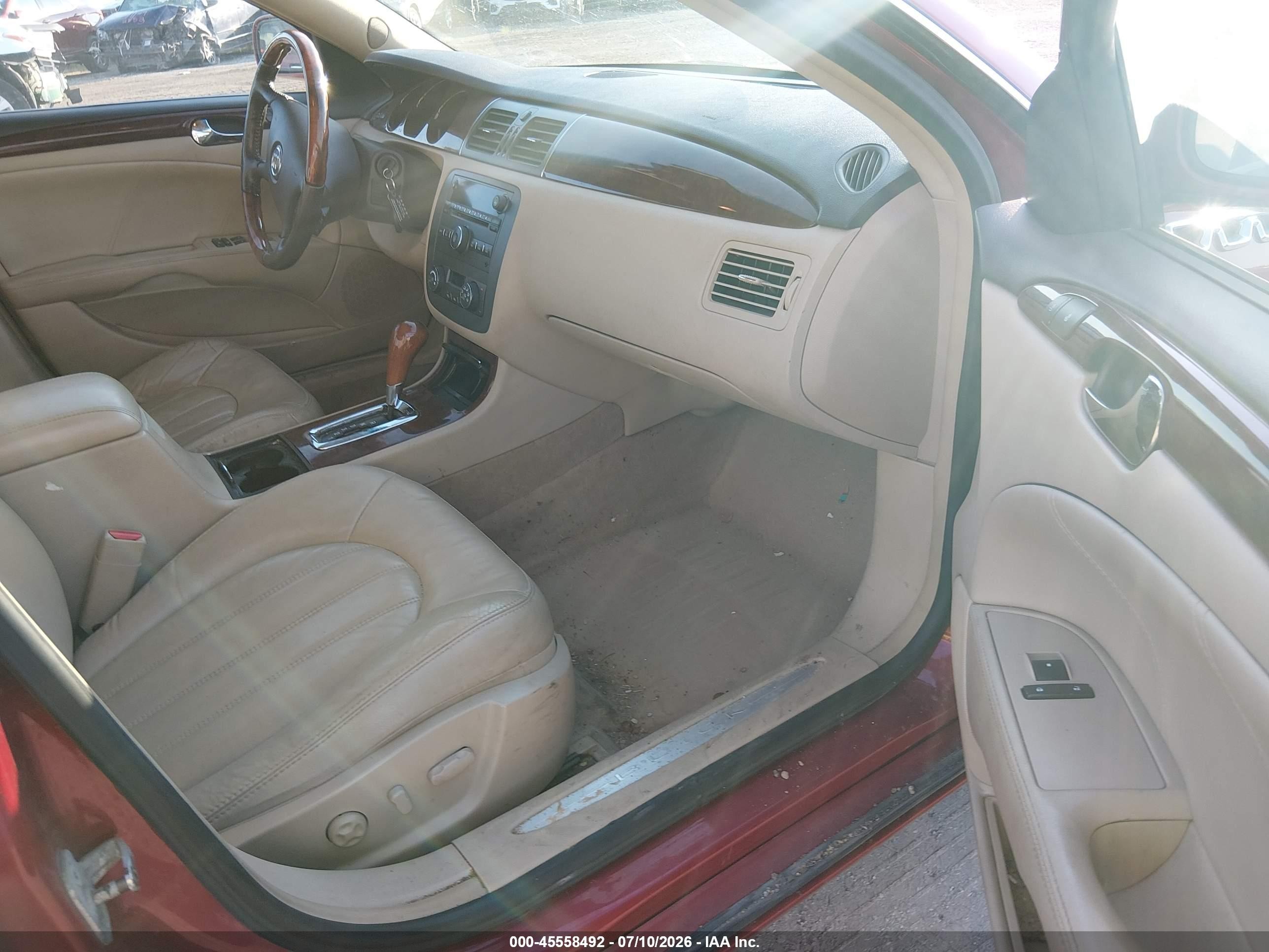 2008 Buick Lucerne Cxl Red vin: 1G4HD57268U177079