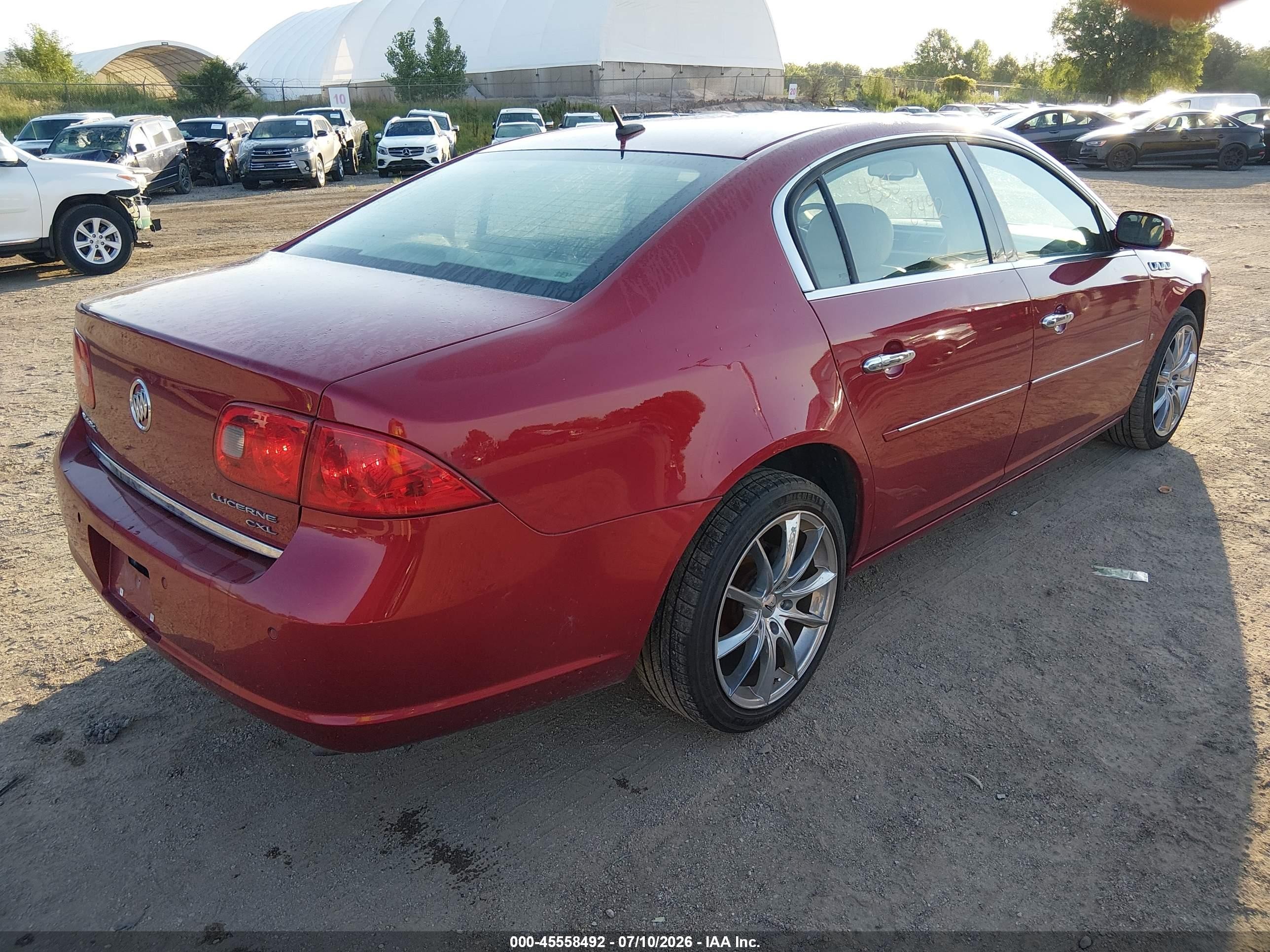 2008 Buick Lucerne Cxl Red vin: 1G4HD57268U177079