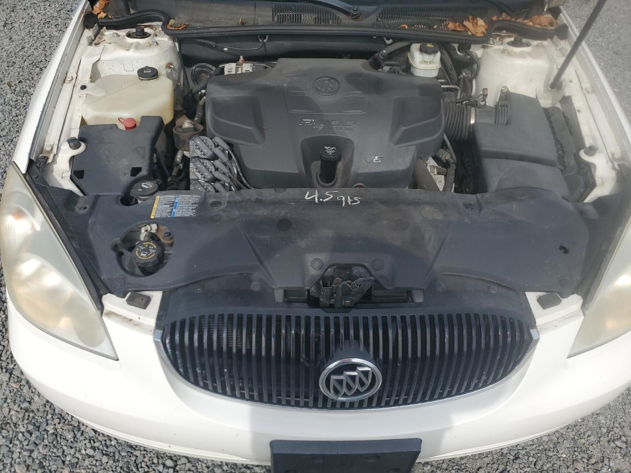 2006 Buick Lucerne Cxl White vin: 1G4HD57276U229431