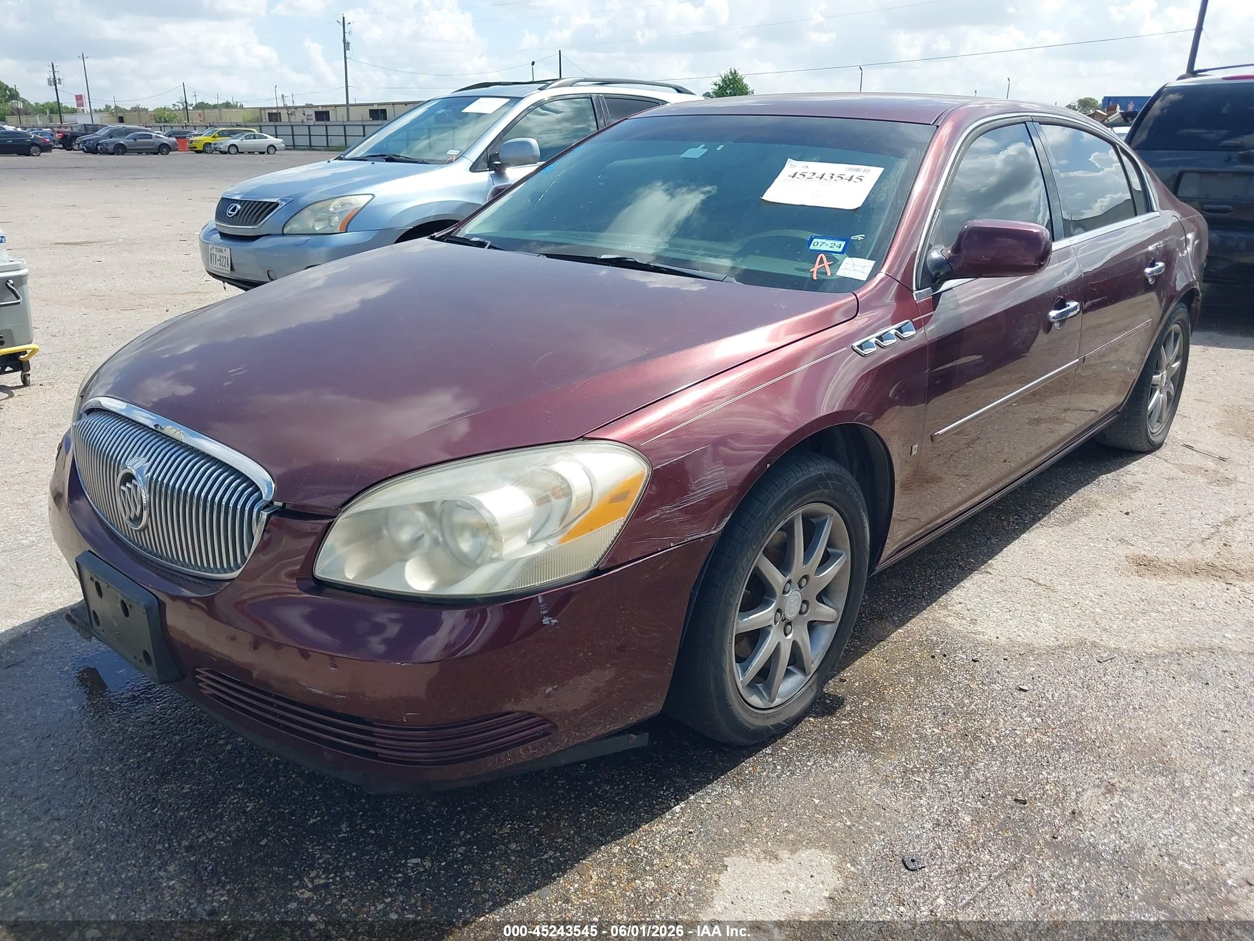 2007 Buick Lucerne Cxl Maroon vin: 1G4HD57277U103281