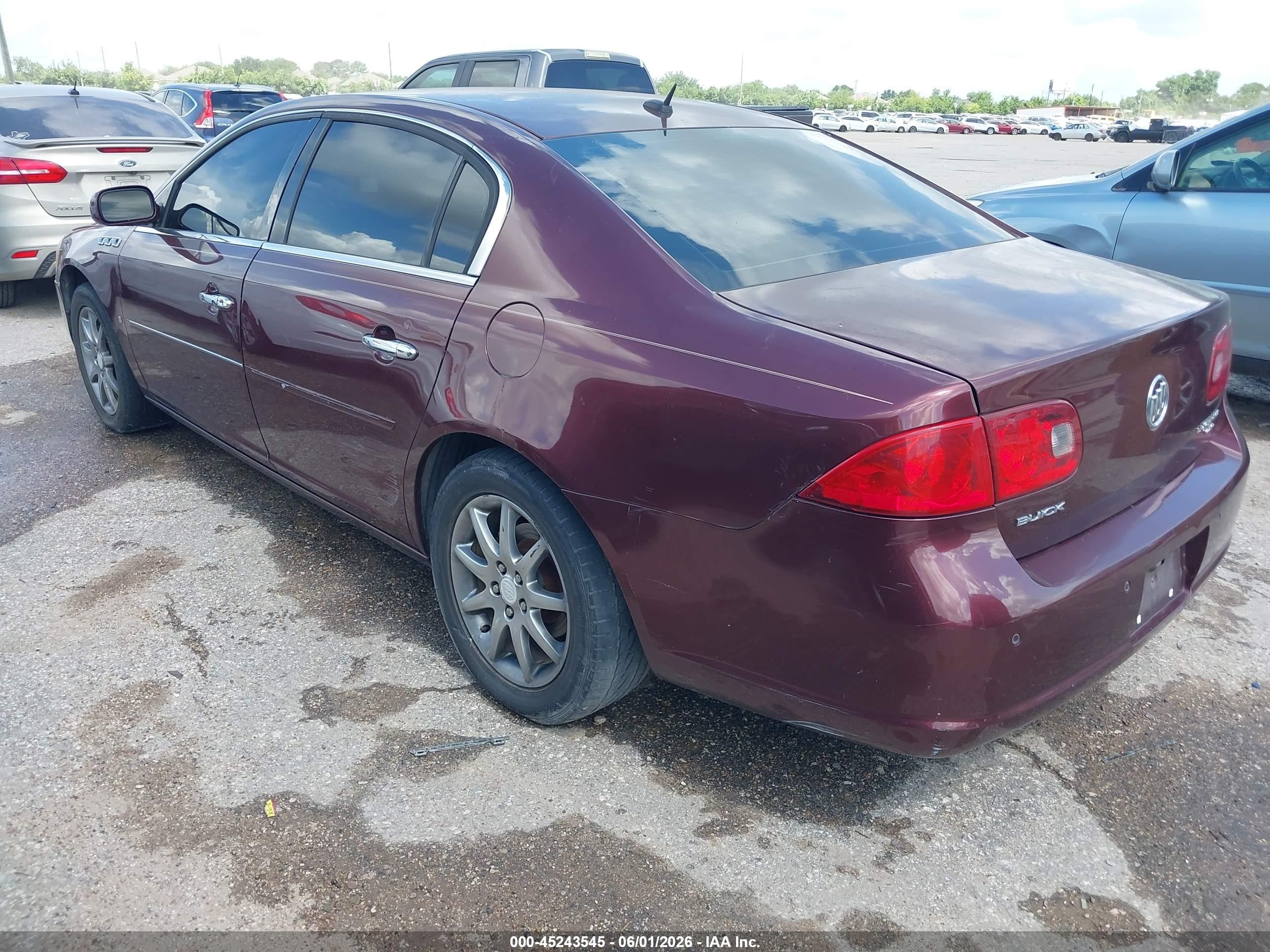 2007 Buick Lucerne Cxl Maroon vin: 1G4HD57277U103281