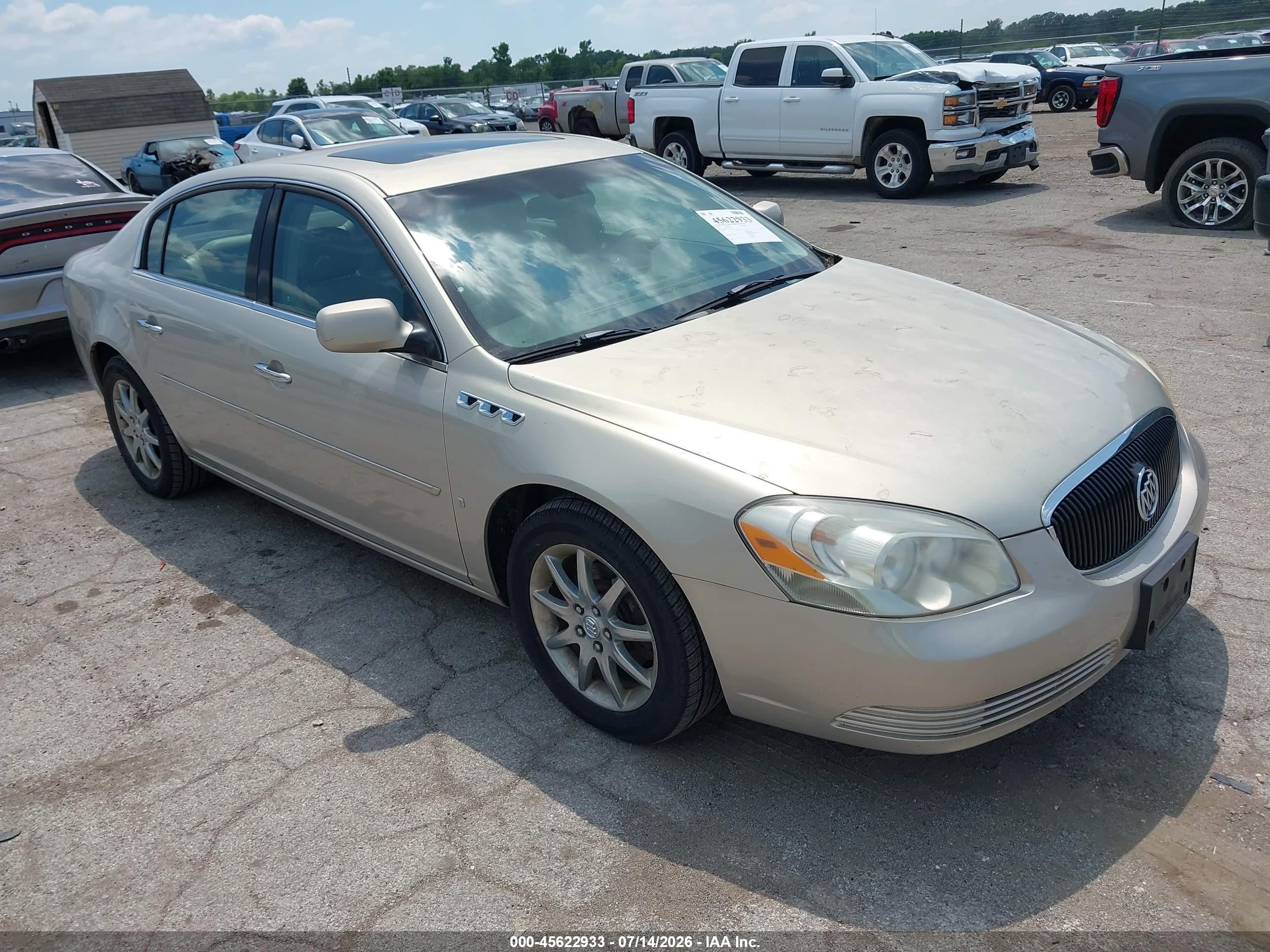2007 Buick Lucerne Cxl Gold vin: 1G4HD57277U184427