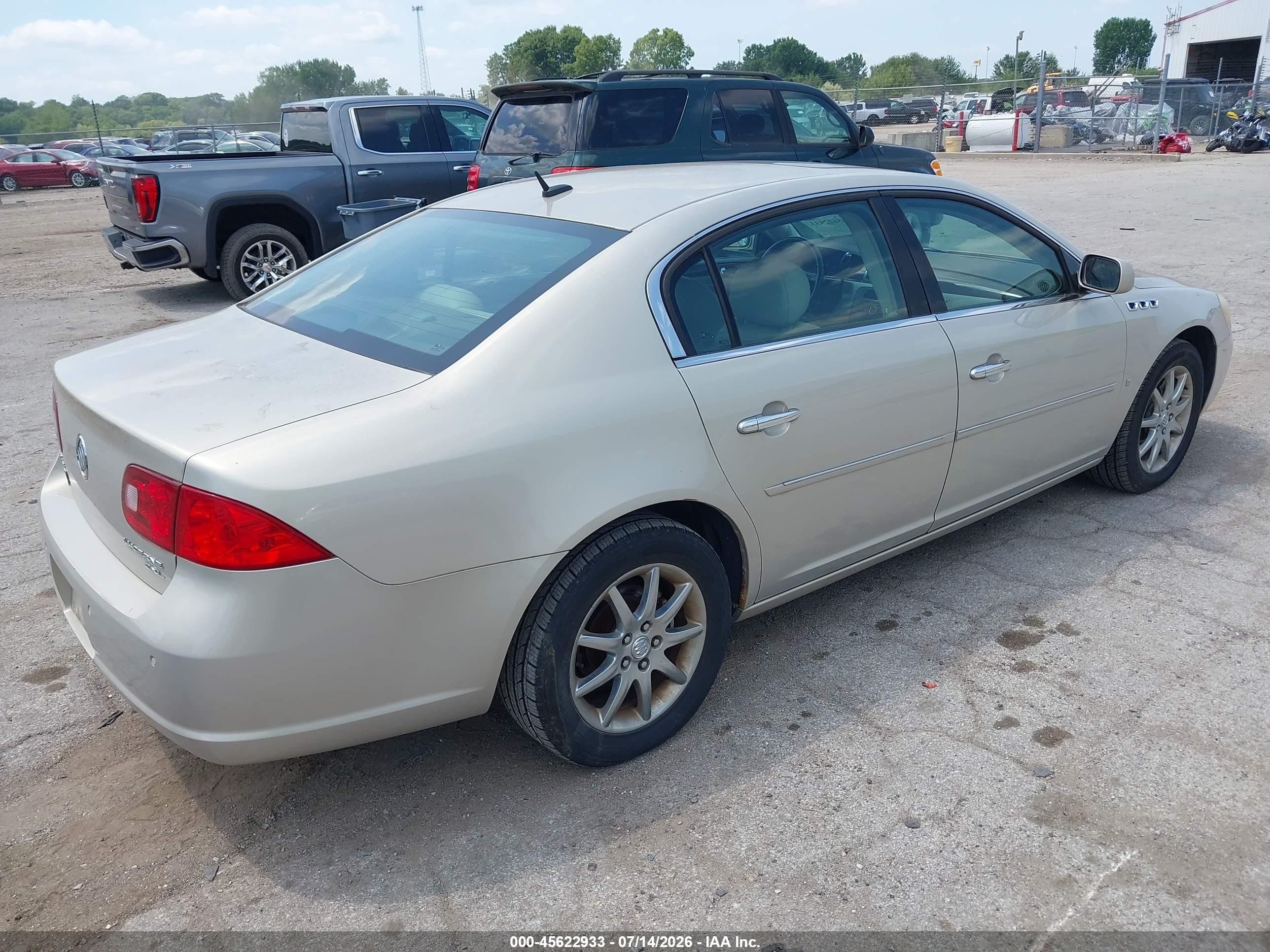2007 Buick Lucerne Cxl Gold vin: 1G4HD57277U184427