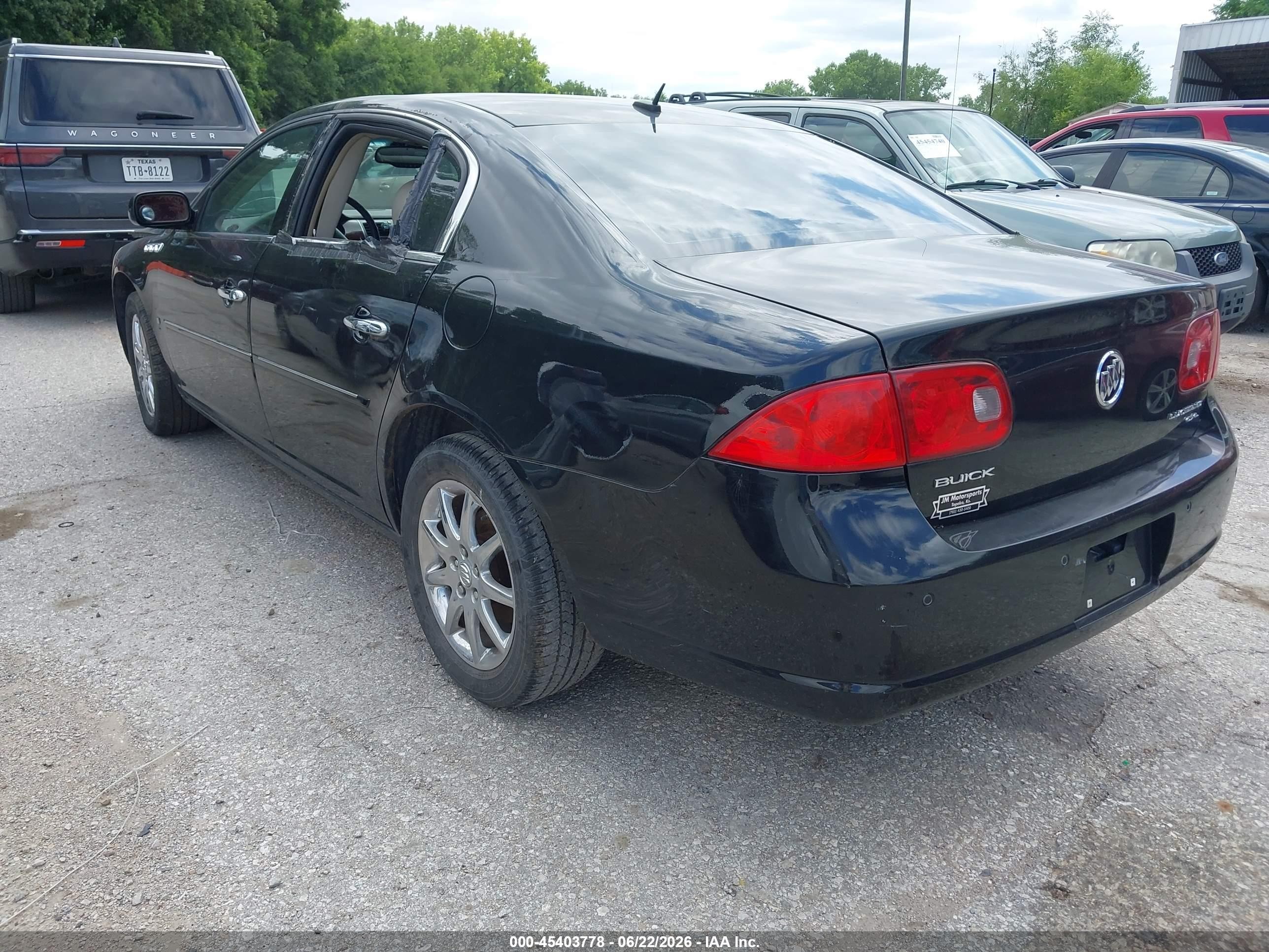 2007 Buick Lucerne Cxl Black vin: 1G4HD57277U203994