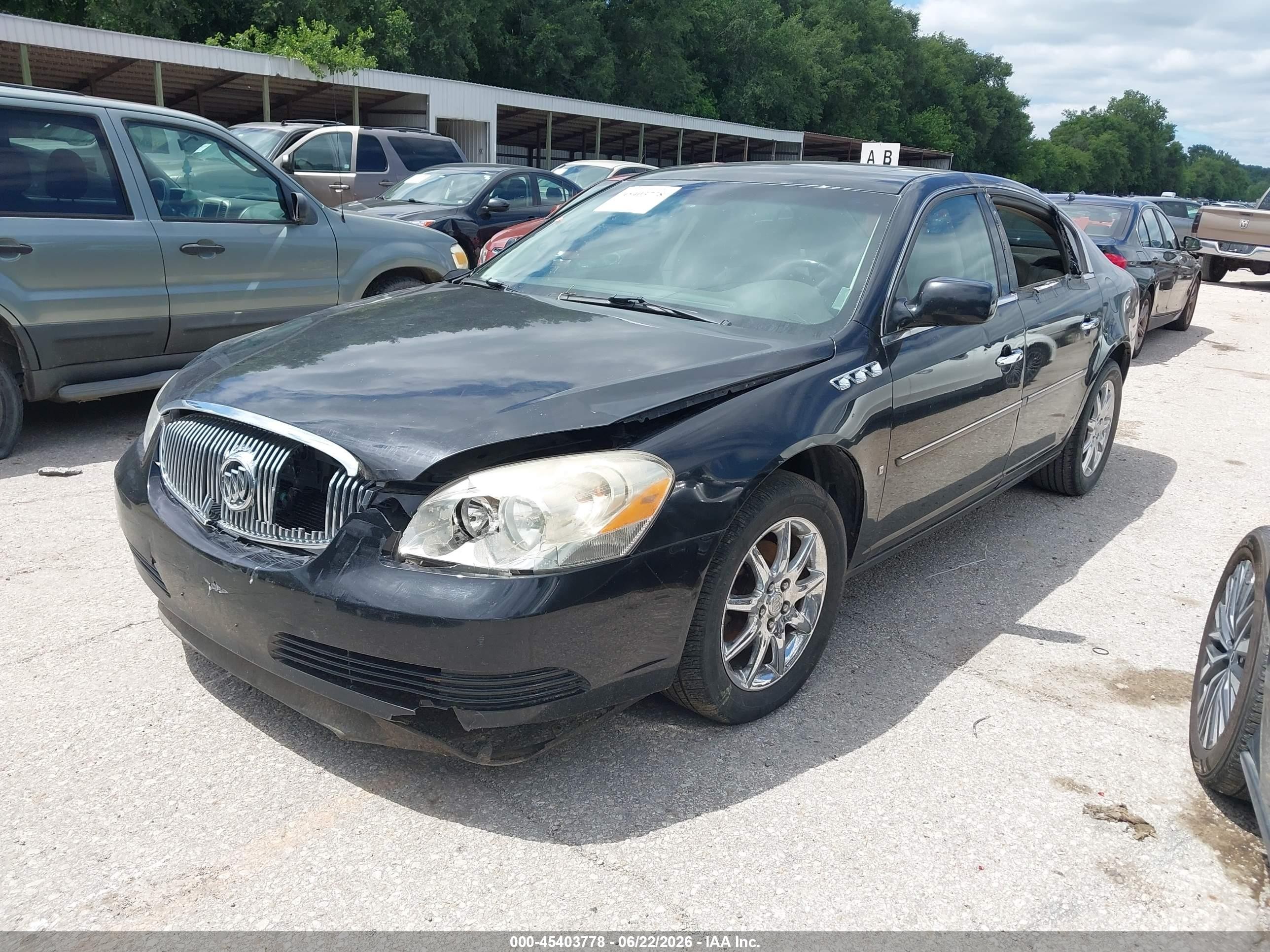 2007 Buick Lucerne Cxl Black vin: 1G4HD57277U203994