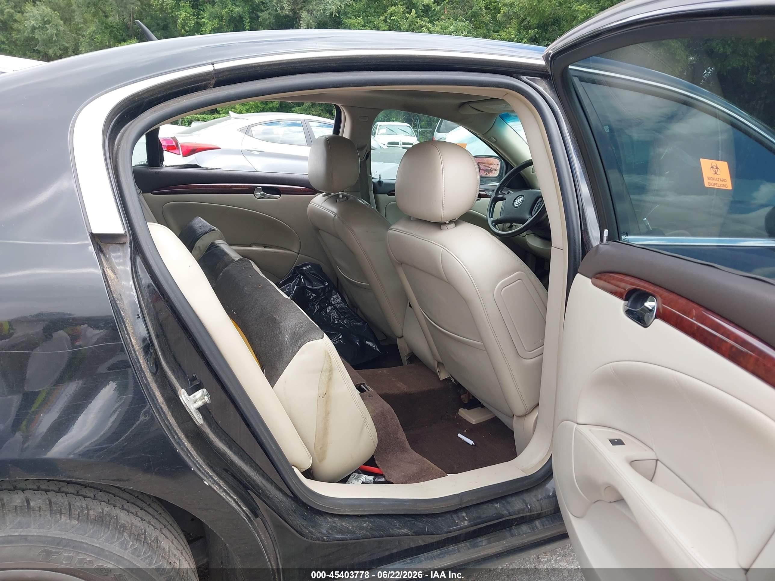 2007 Buick Lucerne Cxl Black vin: 1G4HD57277U203994
