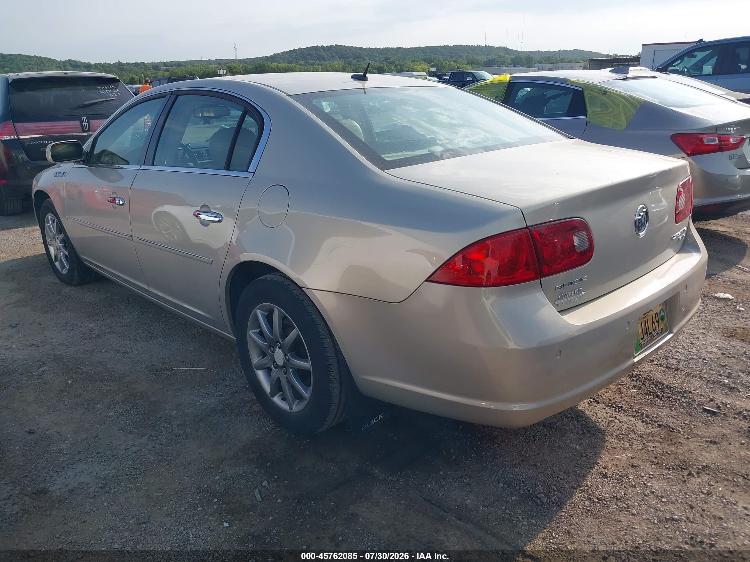2007 Buick Lucerne Cxl Gold vin: 1G4HD57277U223663