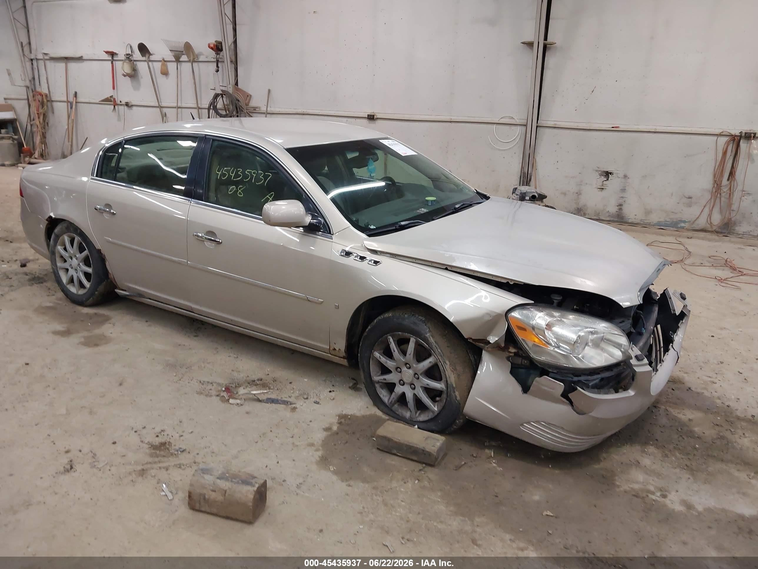 2008 Buick Lucerne Cxl Beige vin: 1G4HD57278U100138