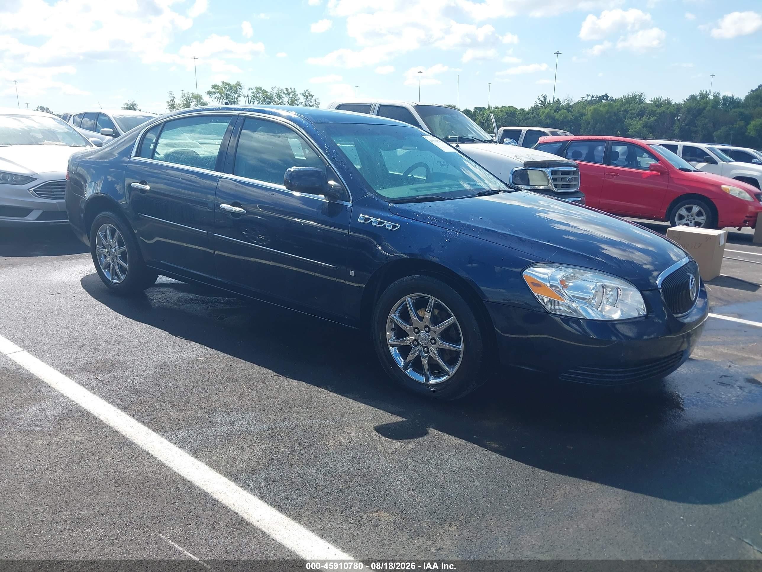 2008 Buick Lucerne Cxl Blue vin: 1G4HD57278U183747