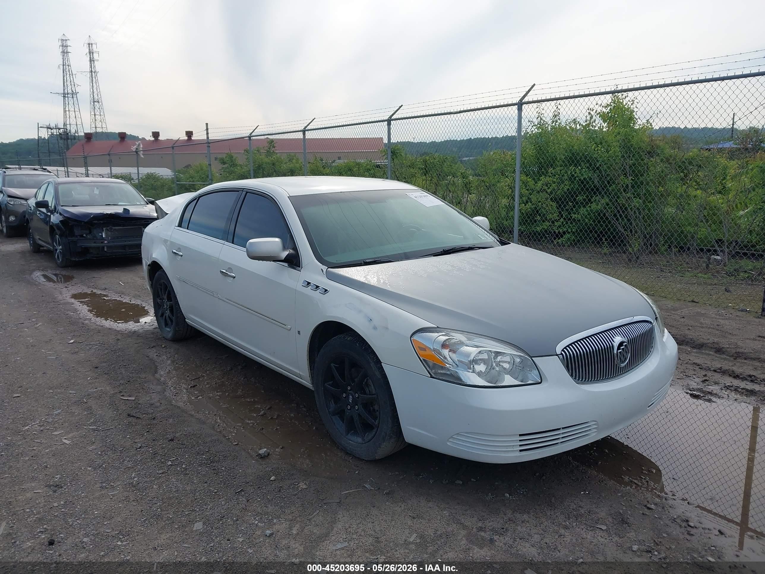 2006 Buick Lucerne Cxl White vin: 1G4HD57286U156795
