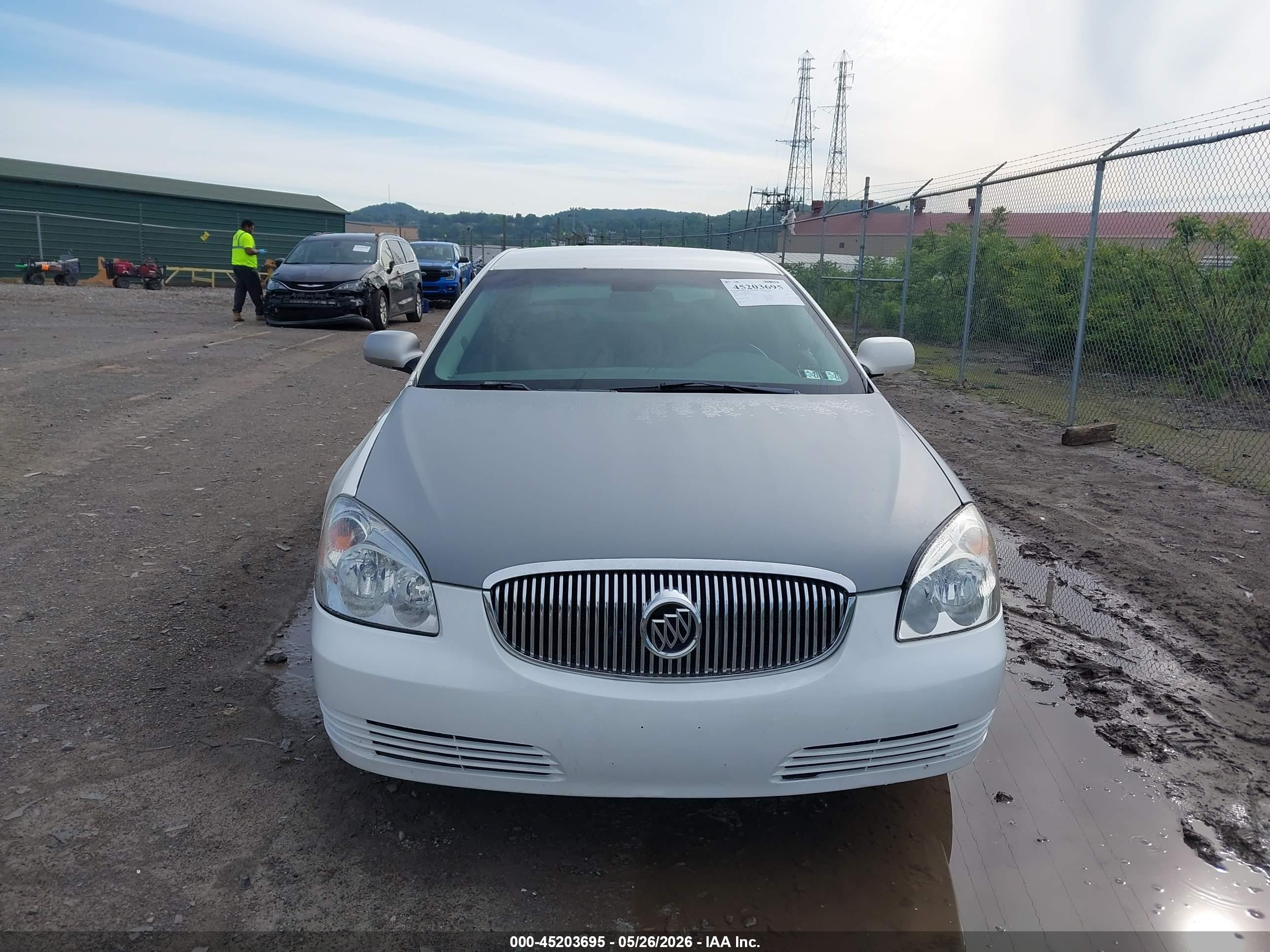 2006 Buick Lucerne Cxl White vin: 1G4HD57286U156795