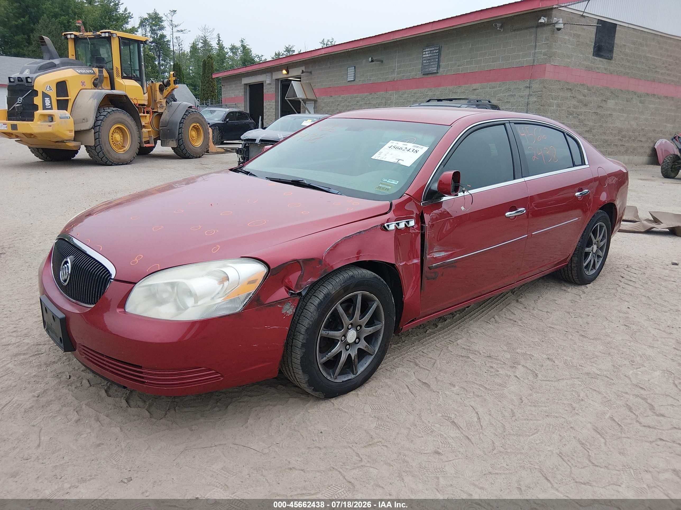 2006 Buick Lucerne Cxl Red vin: 1G4HD57286U204621