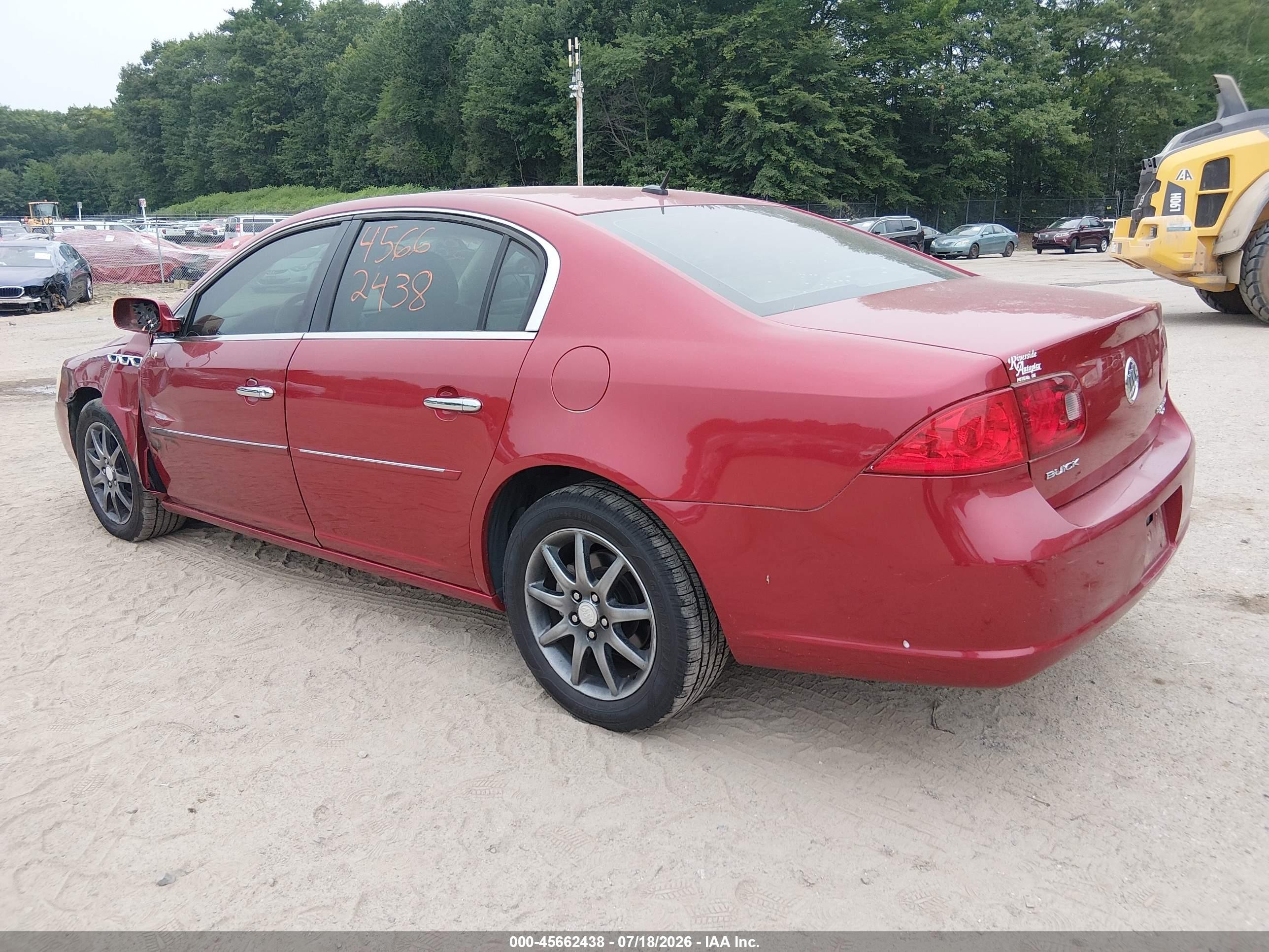 2006 Buick Lucerne Cxl Red vin: 1G4HD57286U204621