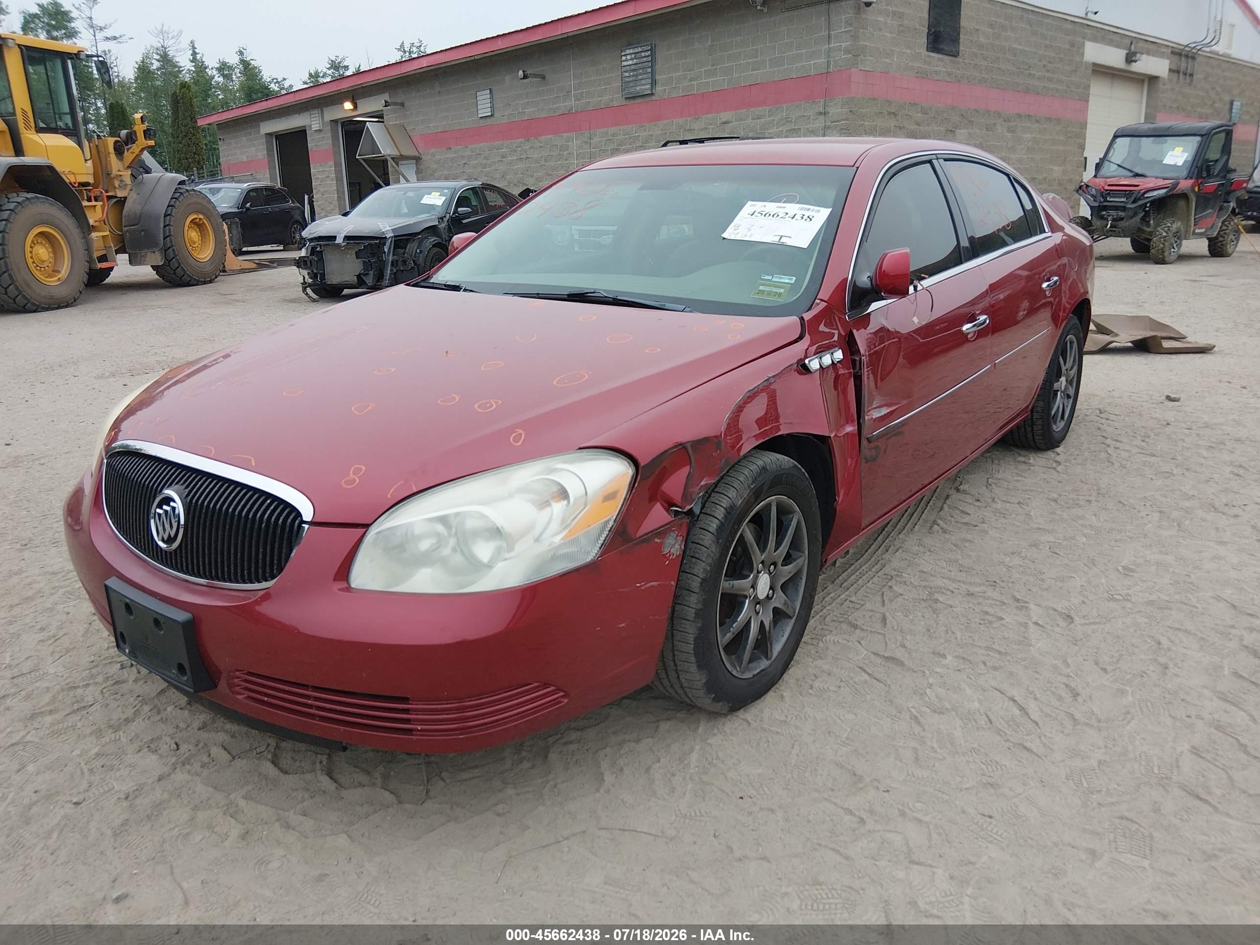 2006 Buick Lucerne Cxl Red vin: 1G4HD57286U204621