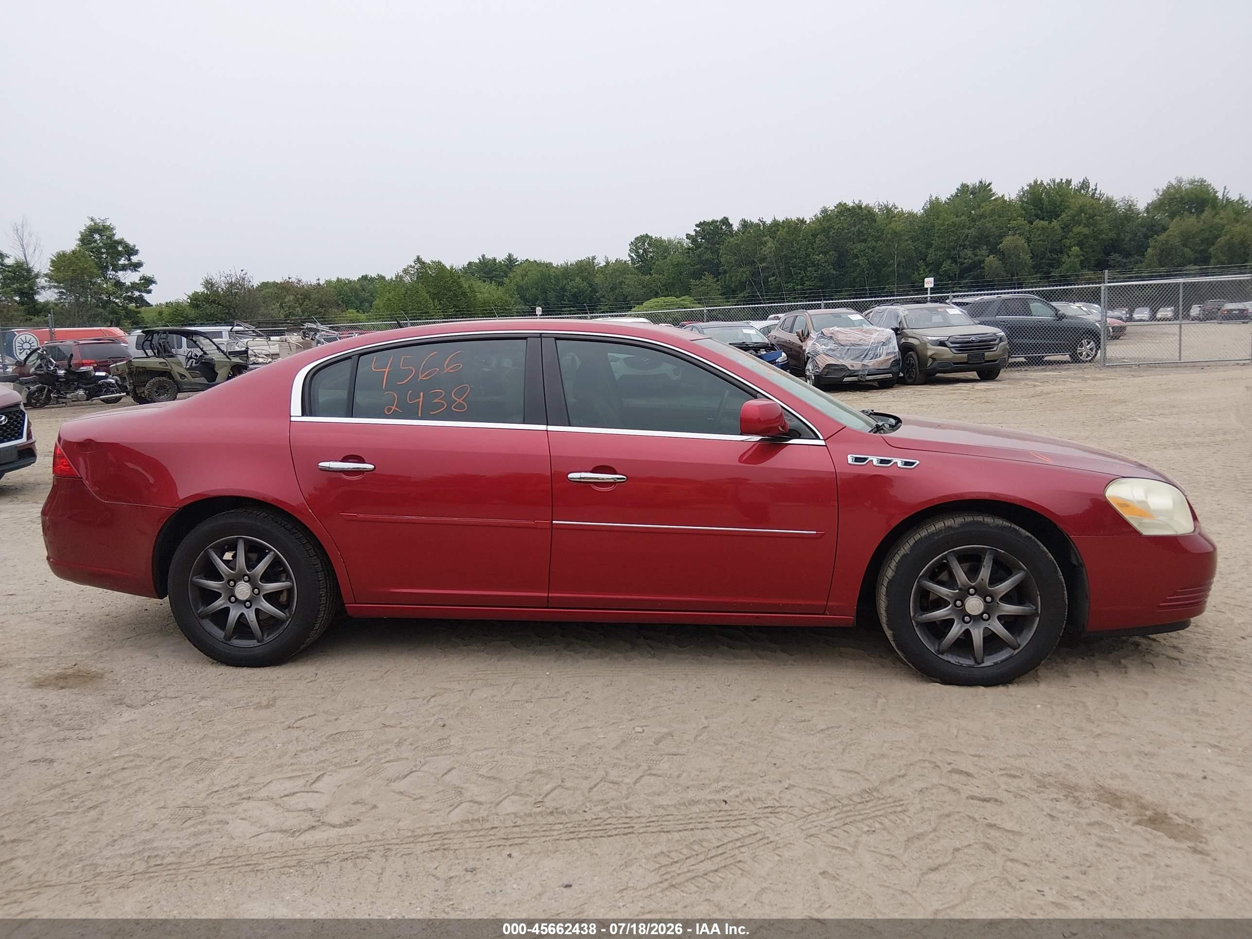 2006 Buick Lucerne Cxl Red vin: 1G4HD57286U204621