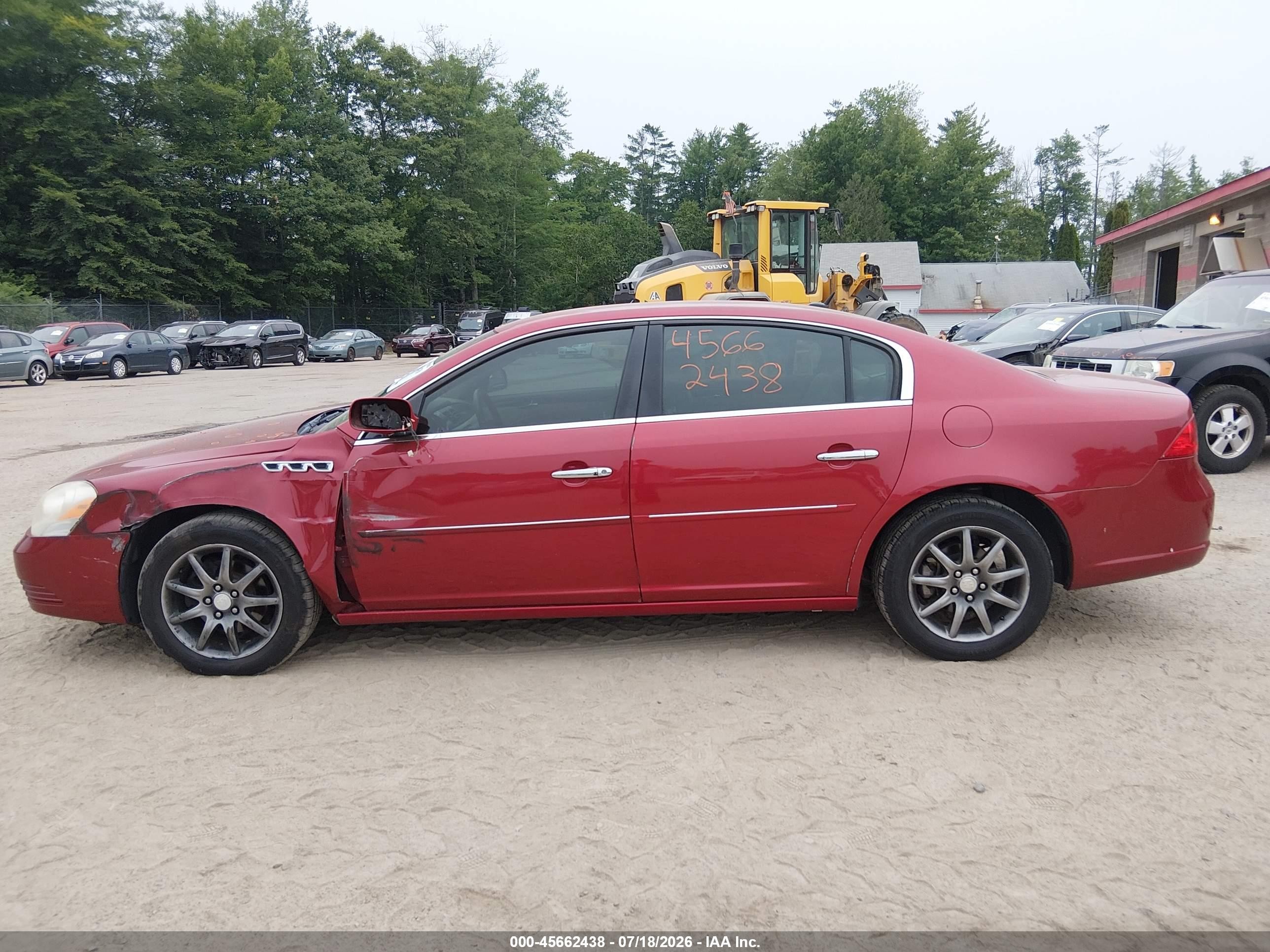 2006 Buick Lucerne Cxl Red vin: 1G4HD57286U204621