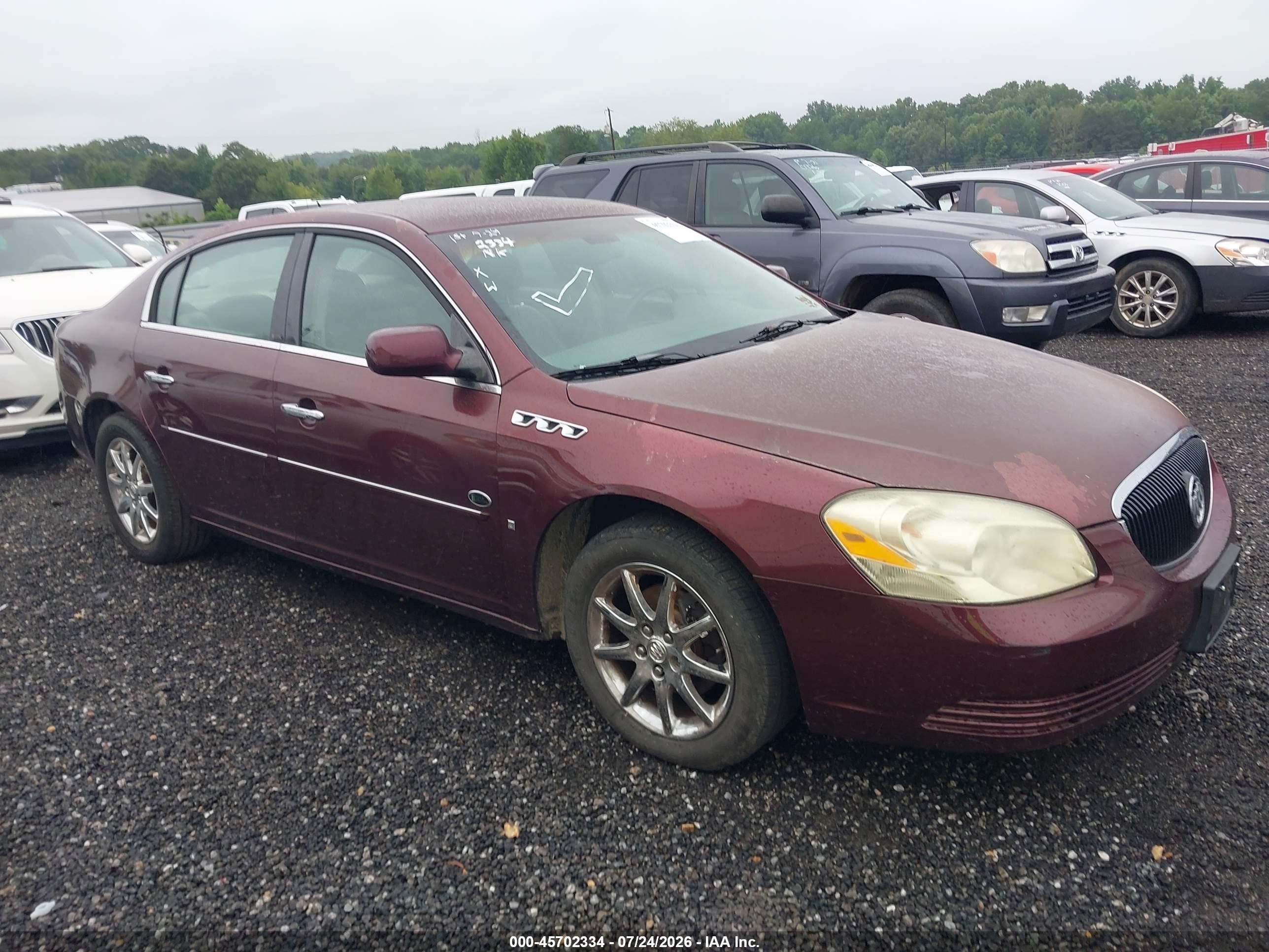 2006 Buick Lucerne Cxl Burgundy vin: 1G4HD57286U209205