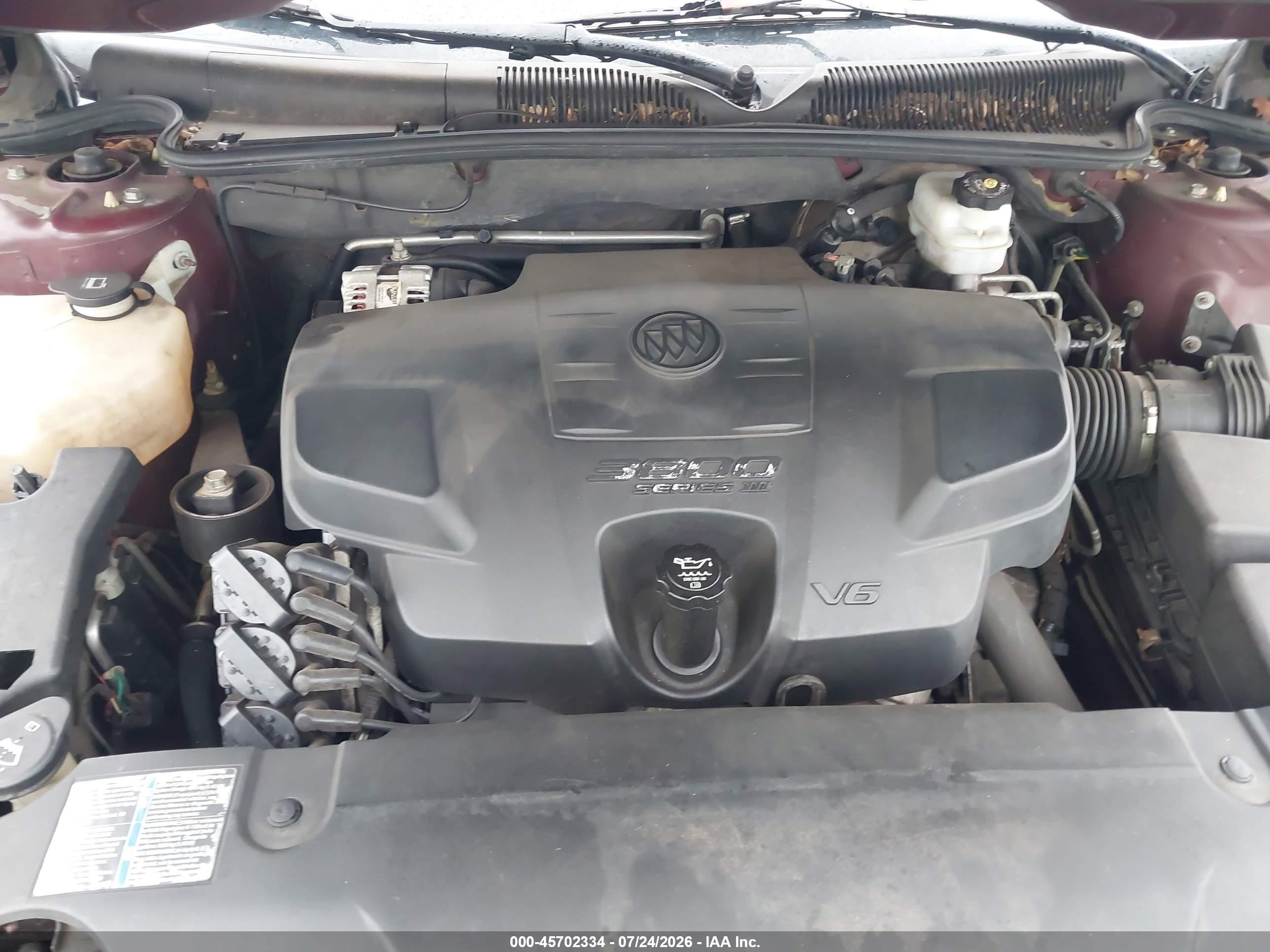 2006 Buick Lucerne Cxl Burgundy vin: 1G4HD57286U209205