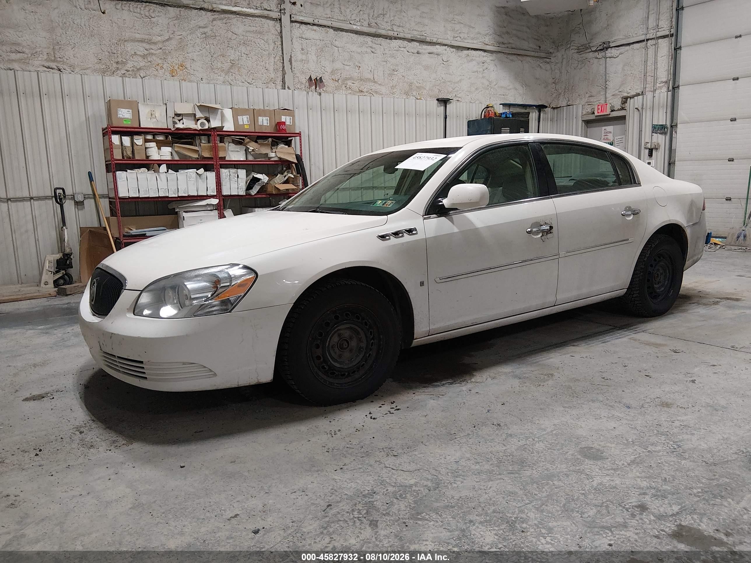 2006 Buick Lucerne Cxl White vin: 1G4HD57286U217840