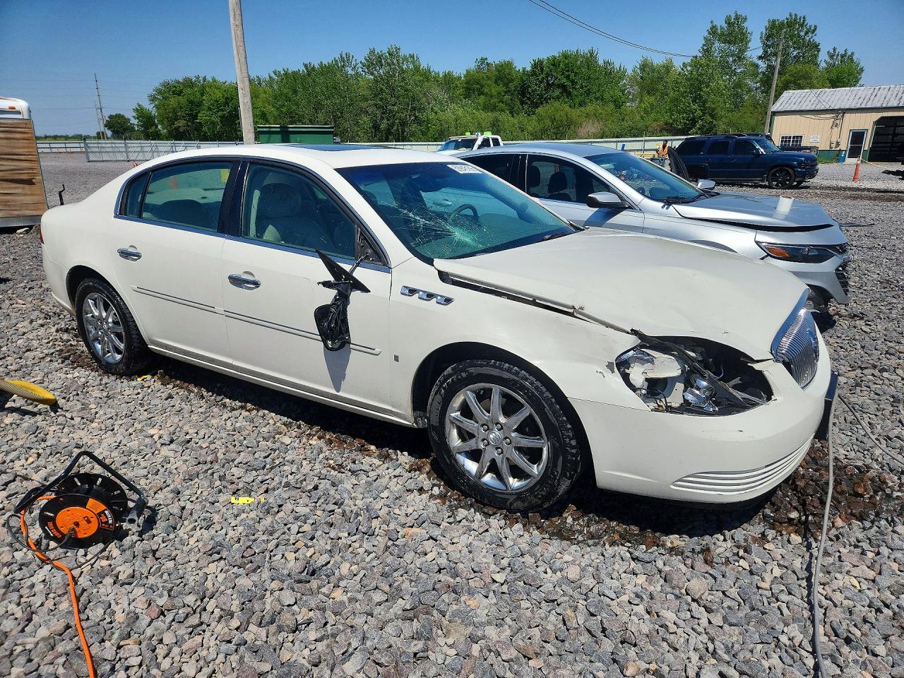 2007 Buick Lucerne Cxl White vin: 1G4HD57287U149847