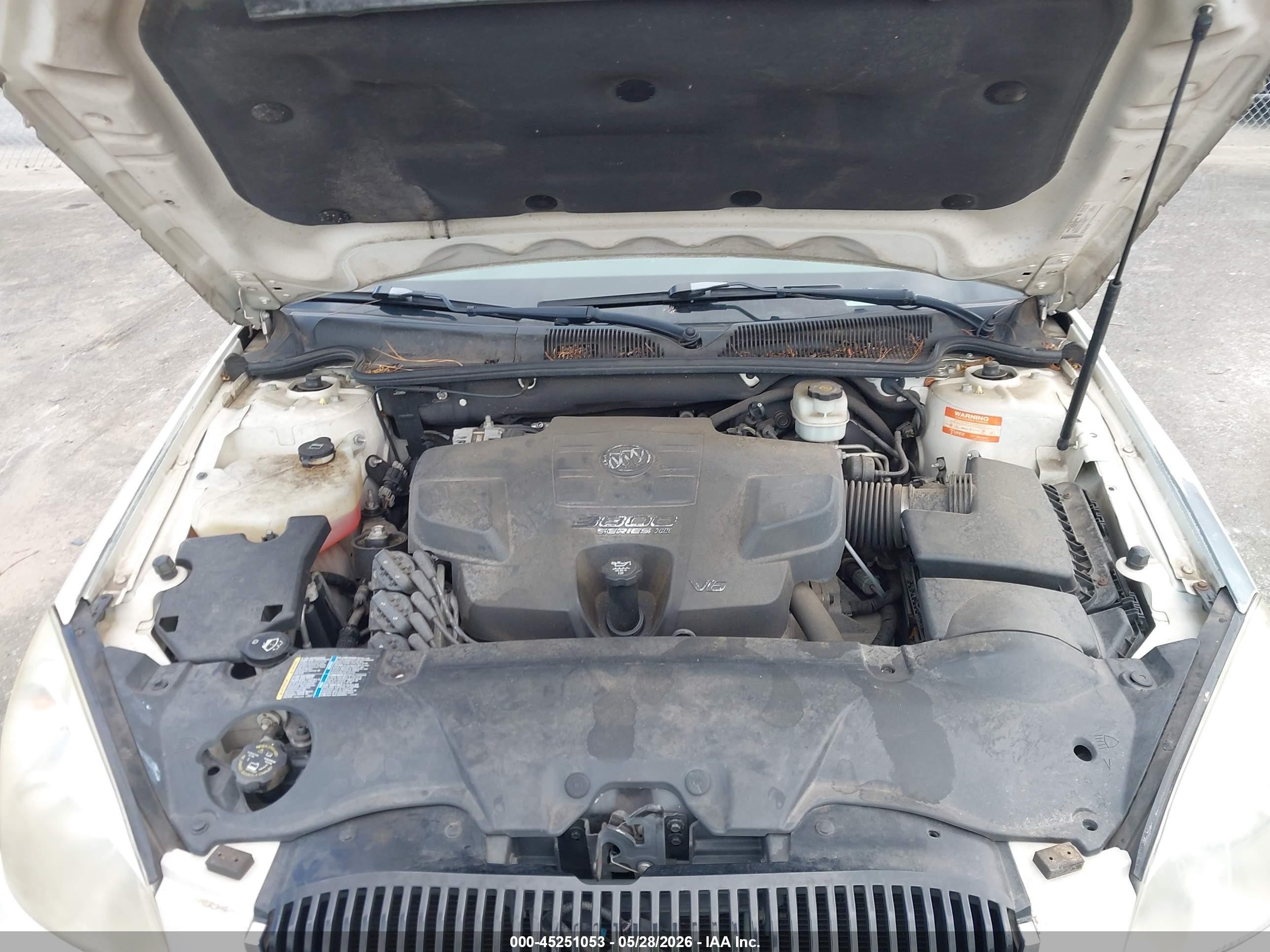 2007 Buick Lucerne Cxl White vin: 1G4HD57287U151923