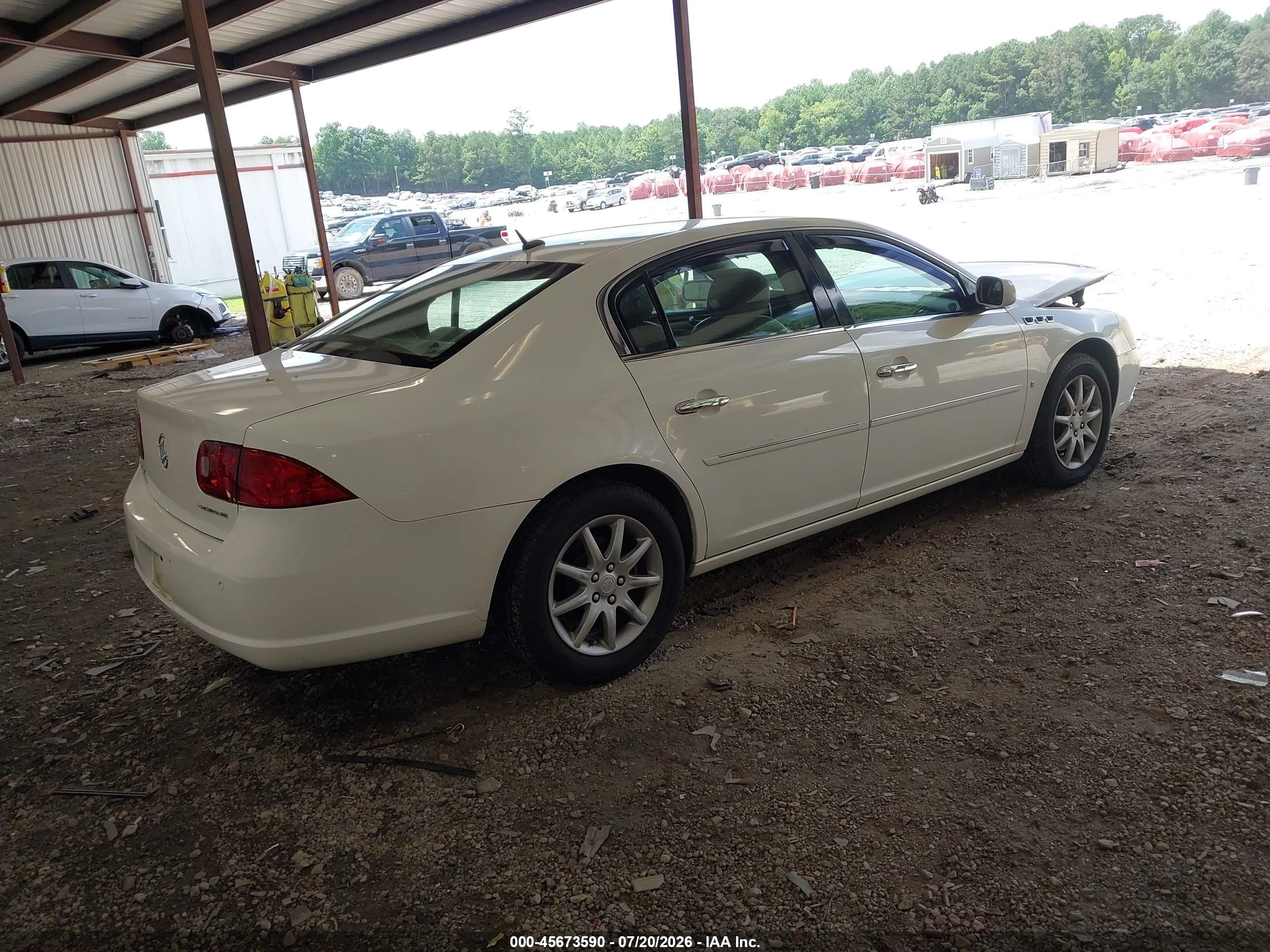 2007 Buick Lucerne Cxl White vin: 1G4HD57287U213515