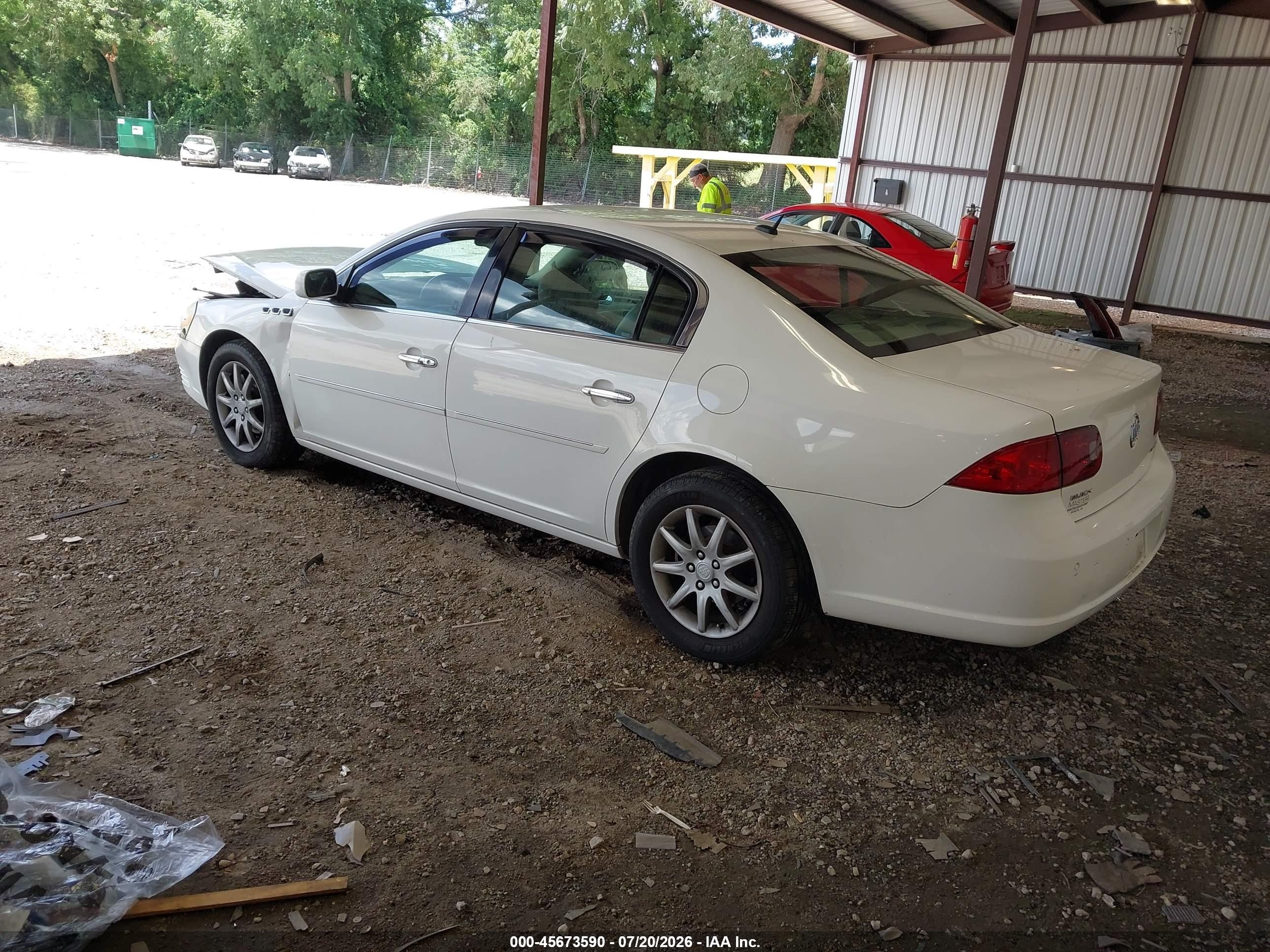 2007 Buick Lucerne Cxl White vin: 1G4HD57287U213515
