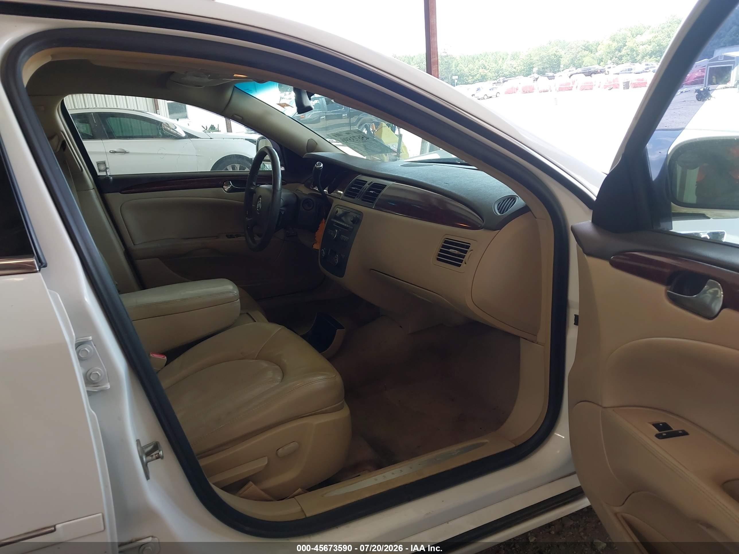 2007 Buick Lucerne Cxl White vin: 1G4HD57287U213515
