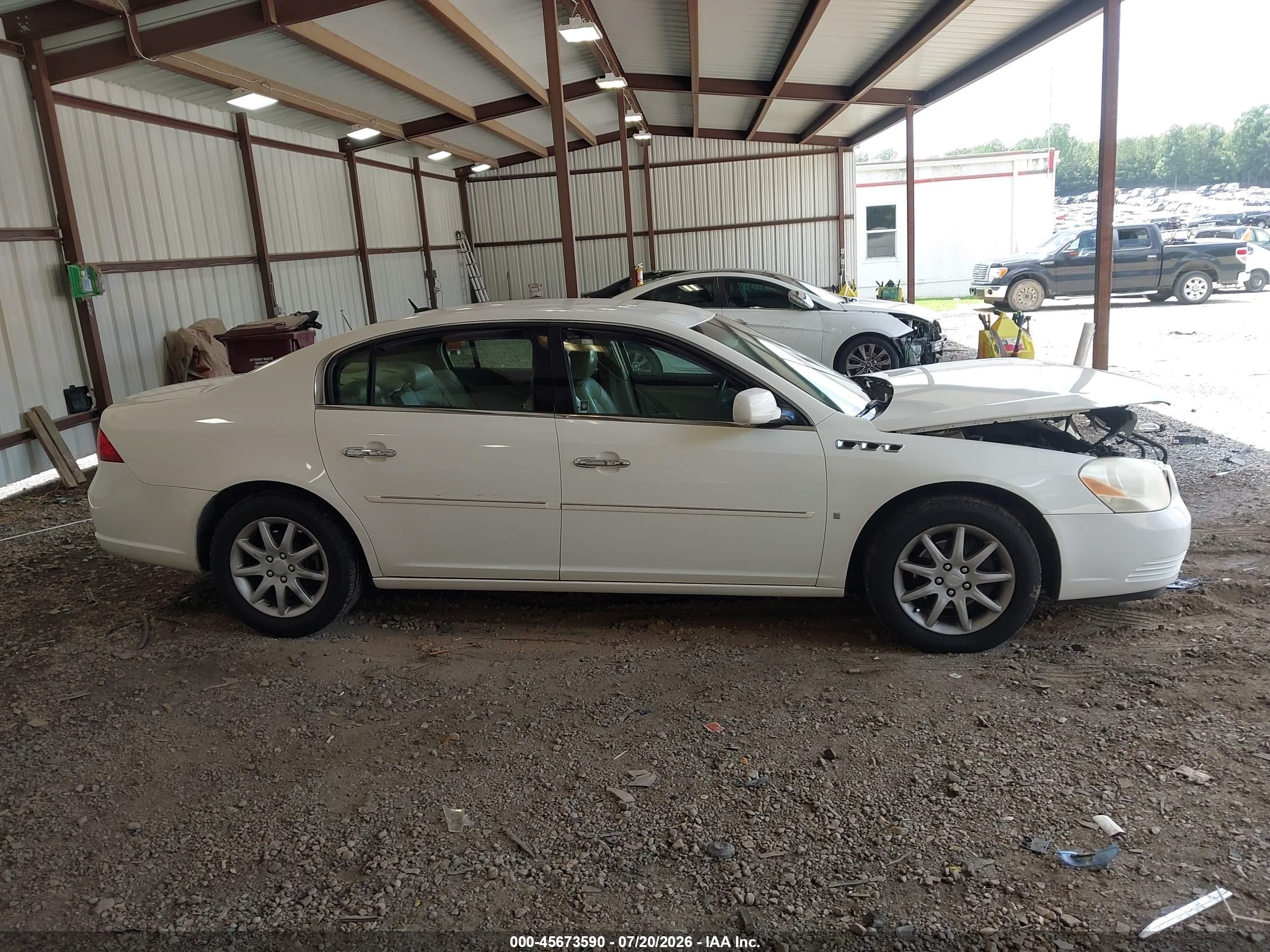 2007 Buick Lucerne Cxl White vin: 1G4HD57287U213515