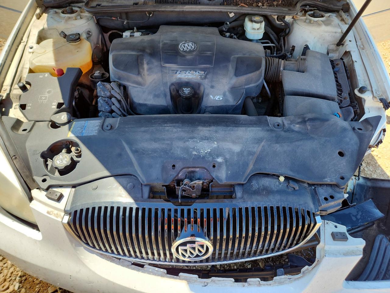 2006 Buick Lucerne Cxl White vin: 1G4HD57296U132862