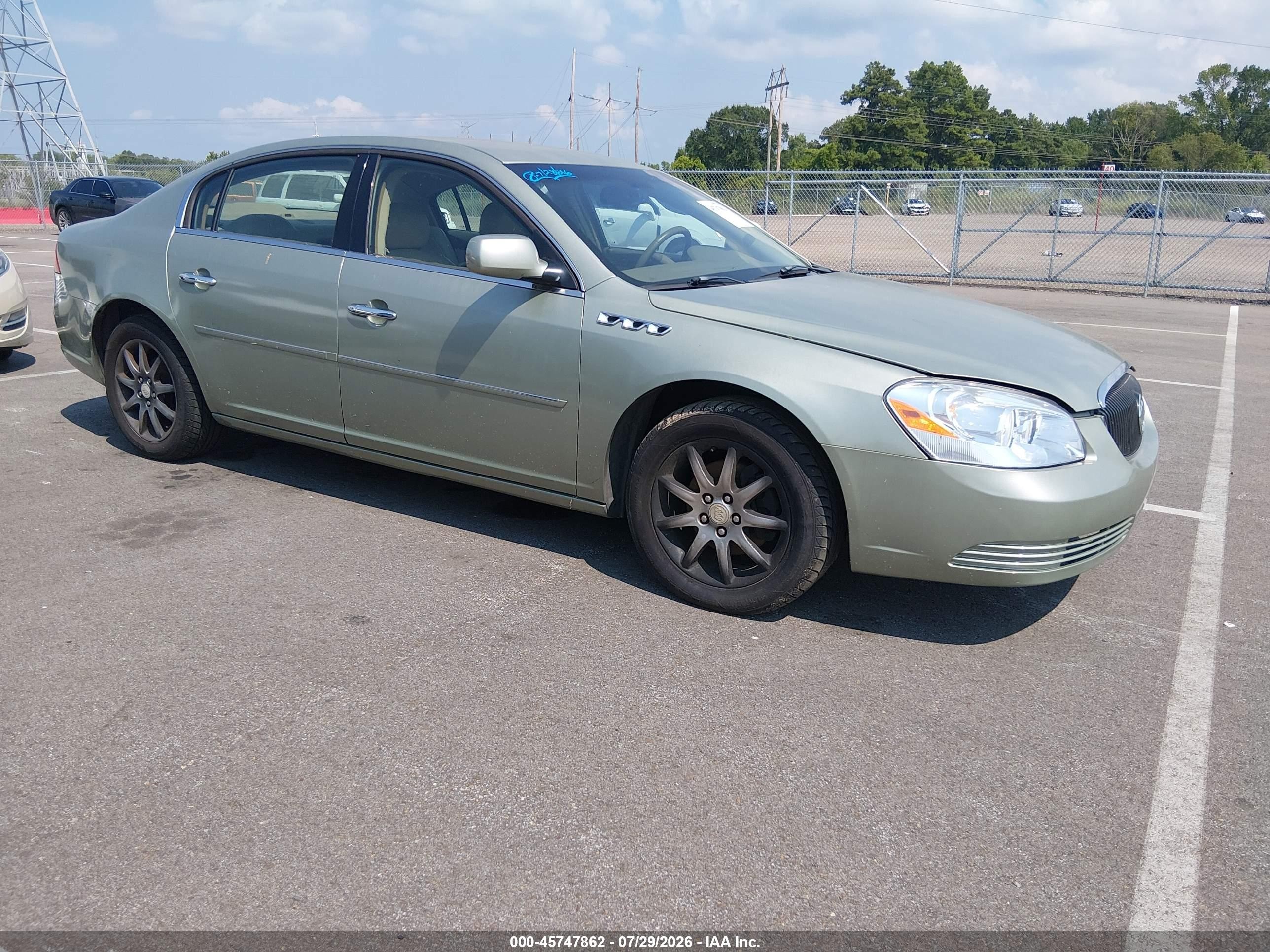 2006 Buick Lucerne Cxl Green vin: 1G4HD57296U210010
