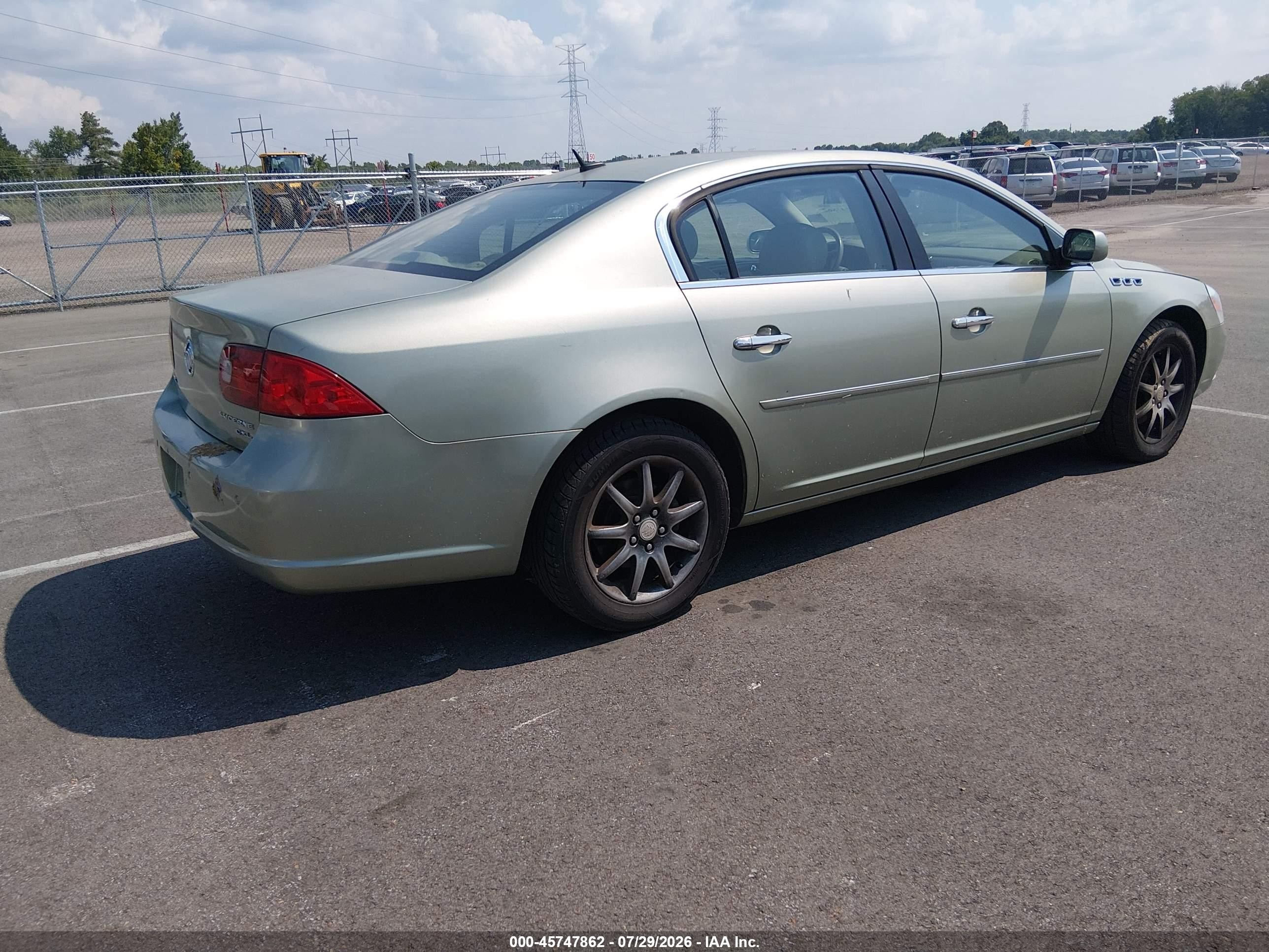 2006 Buick Lucerne Cxl Green vin: 1G4HD57296U210010