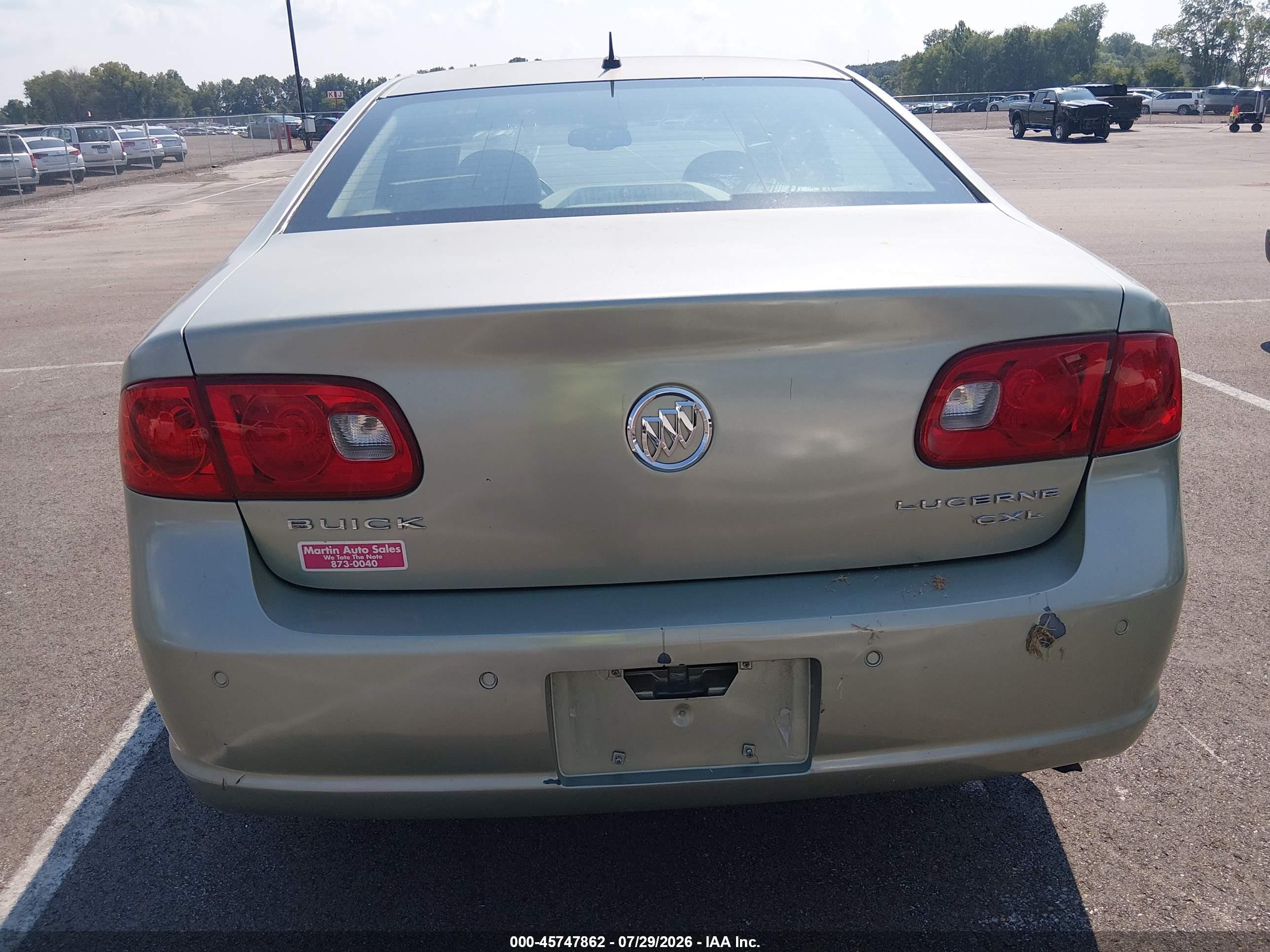 2006 Buick Lucerne Cxl Green vin: 1G4HD57296U210010